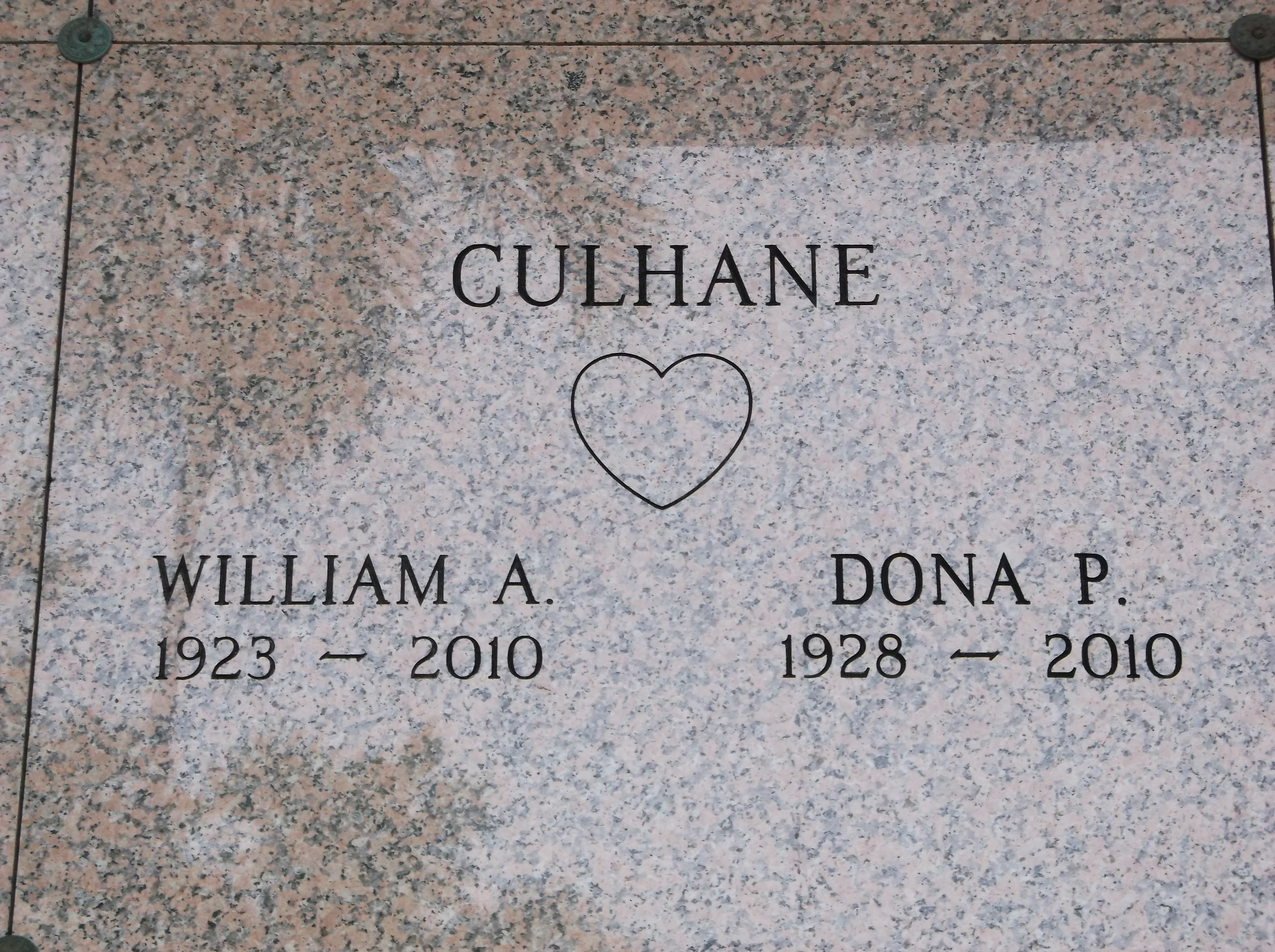 William A Culhane