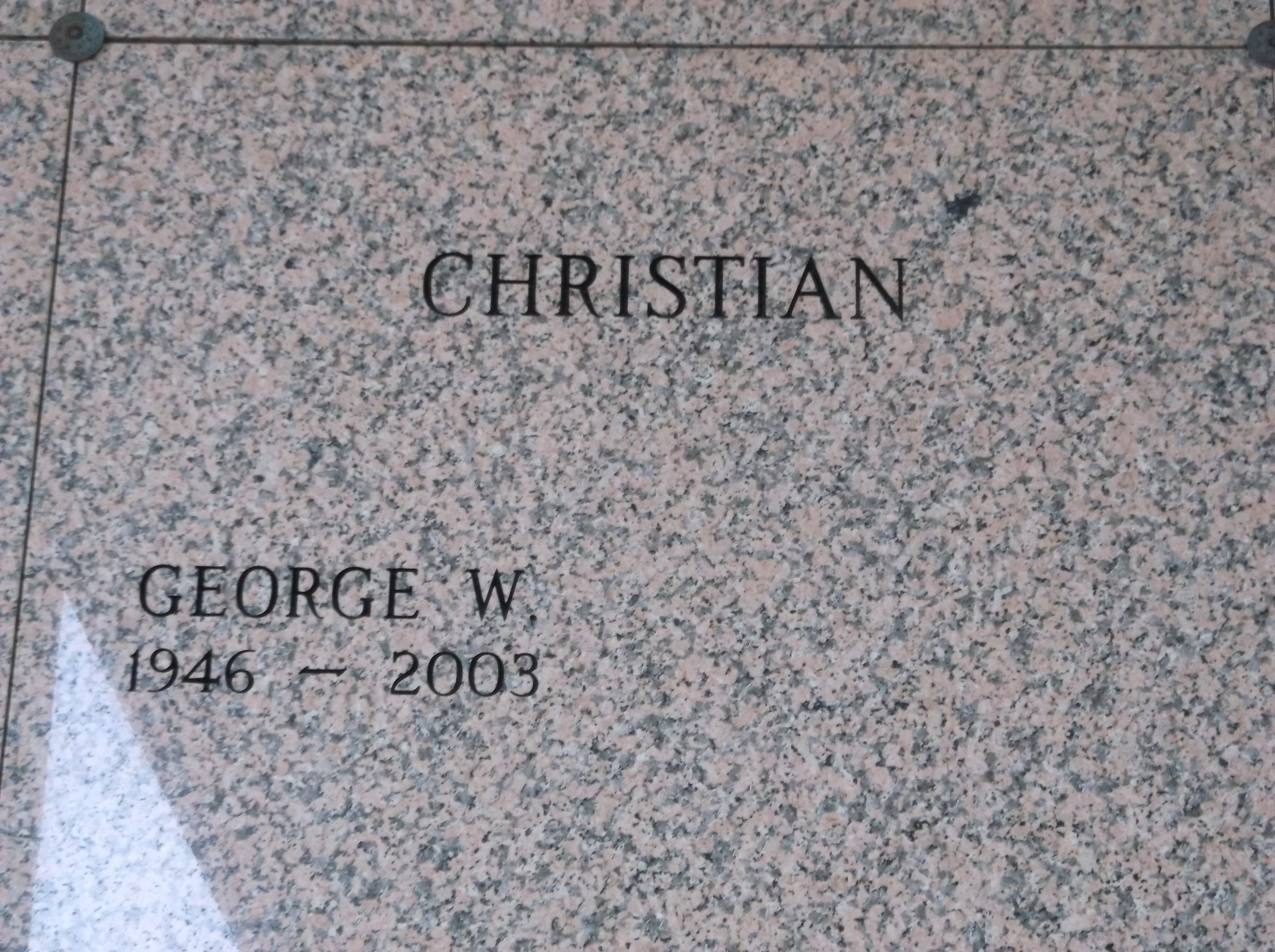 George W Christian