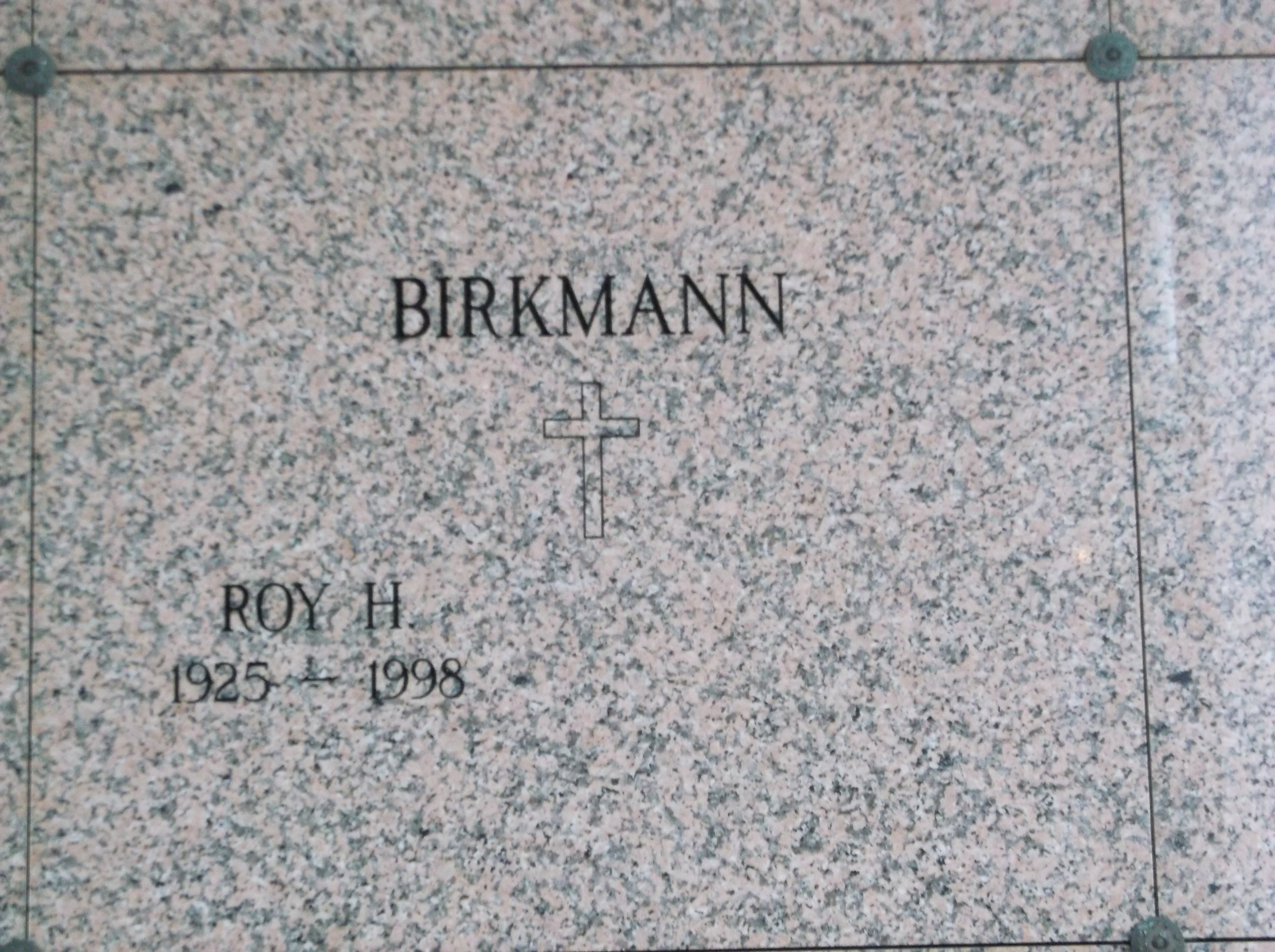 Roy H Birkmann