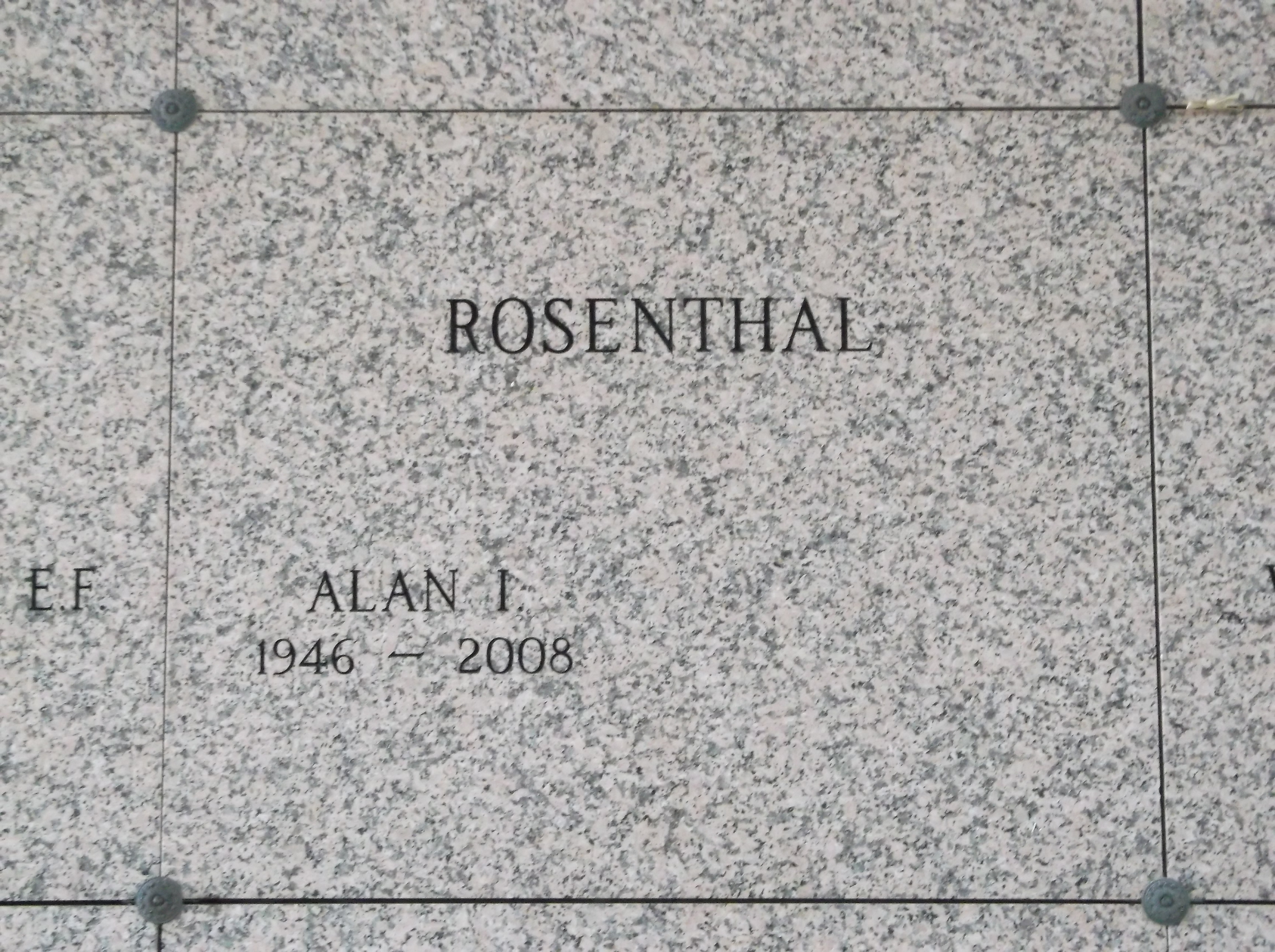 Alan I Rosenthal