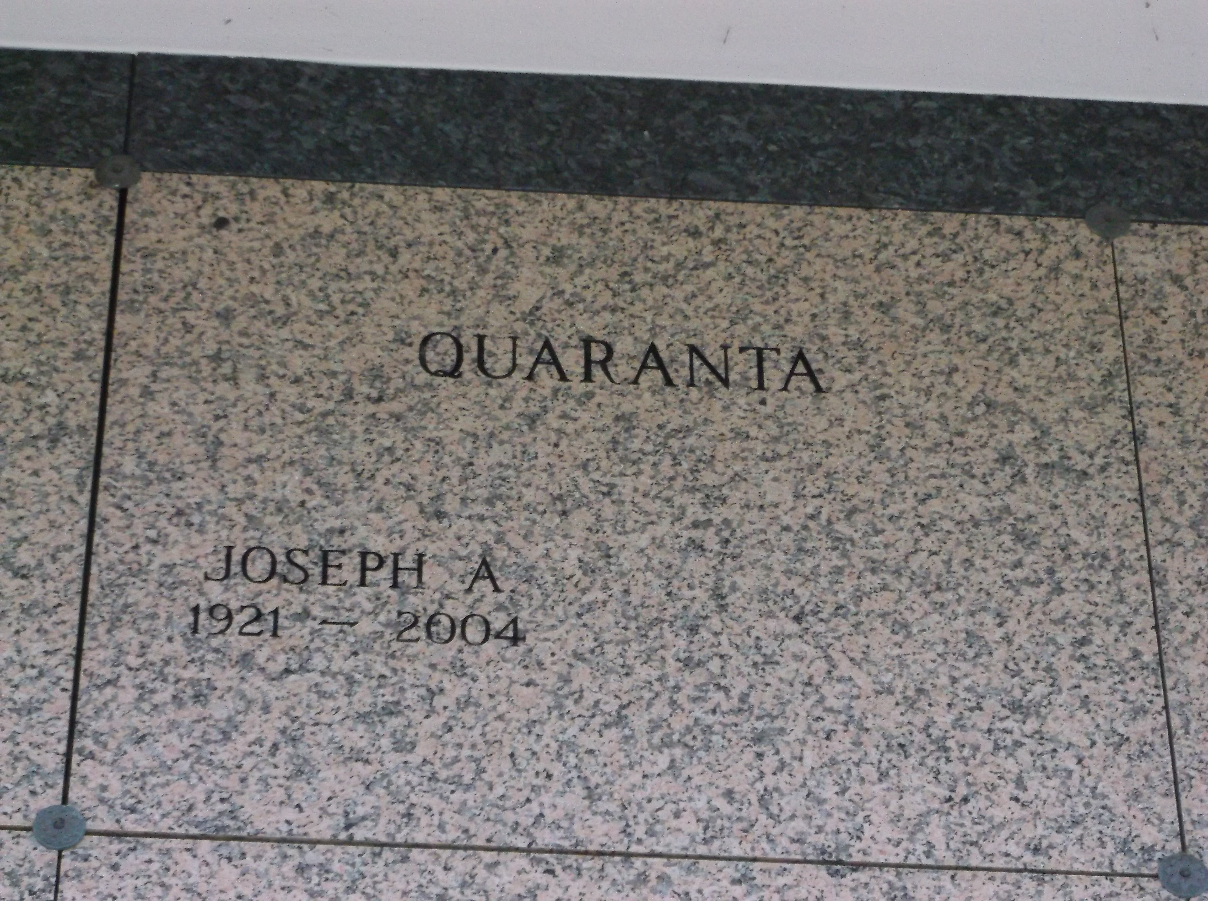 Joseph A Quaranta