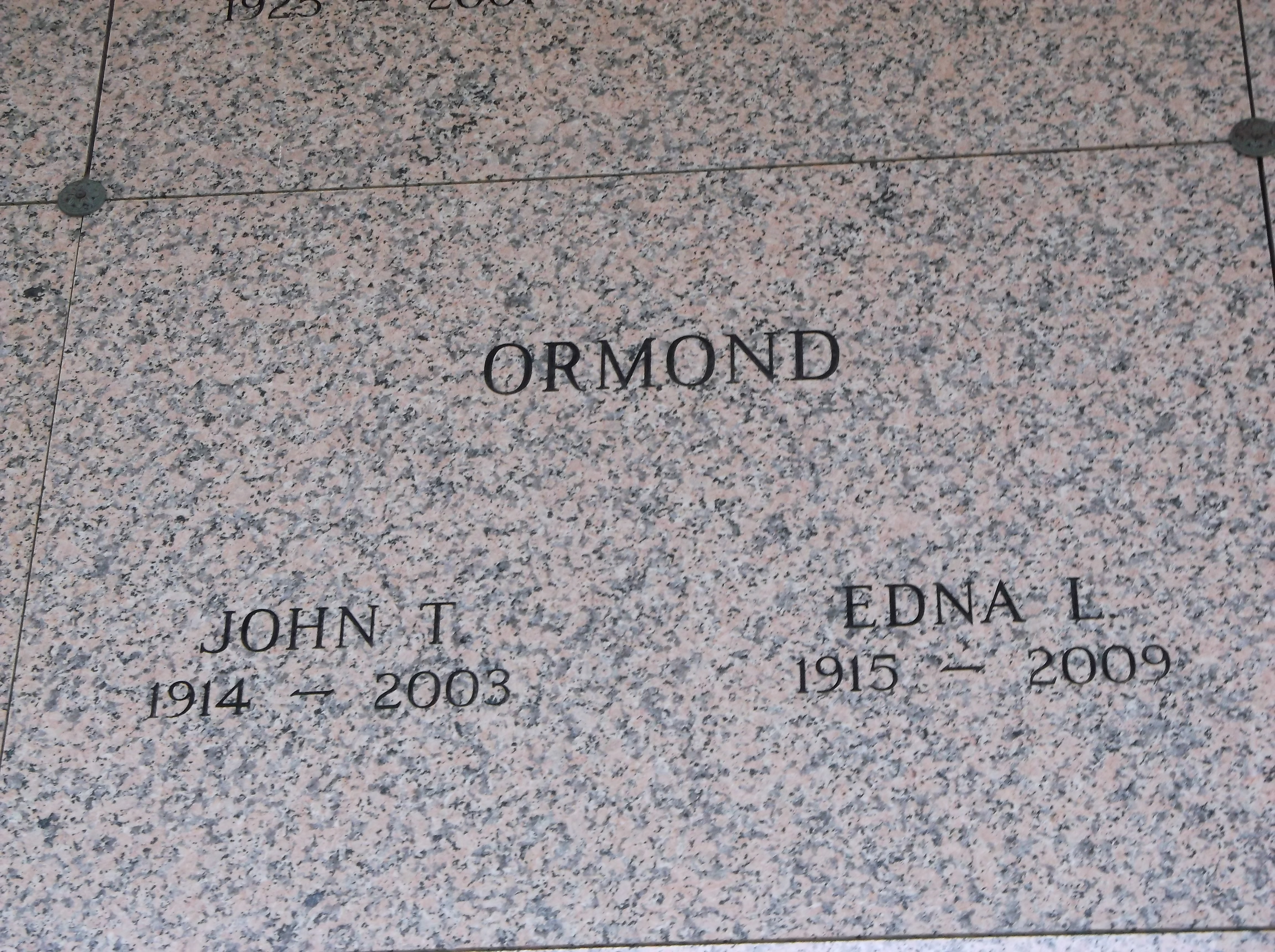 Edna L Ormond