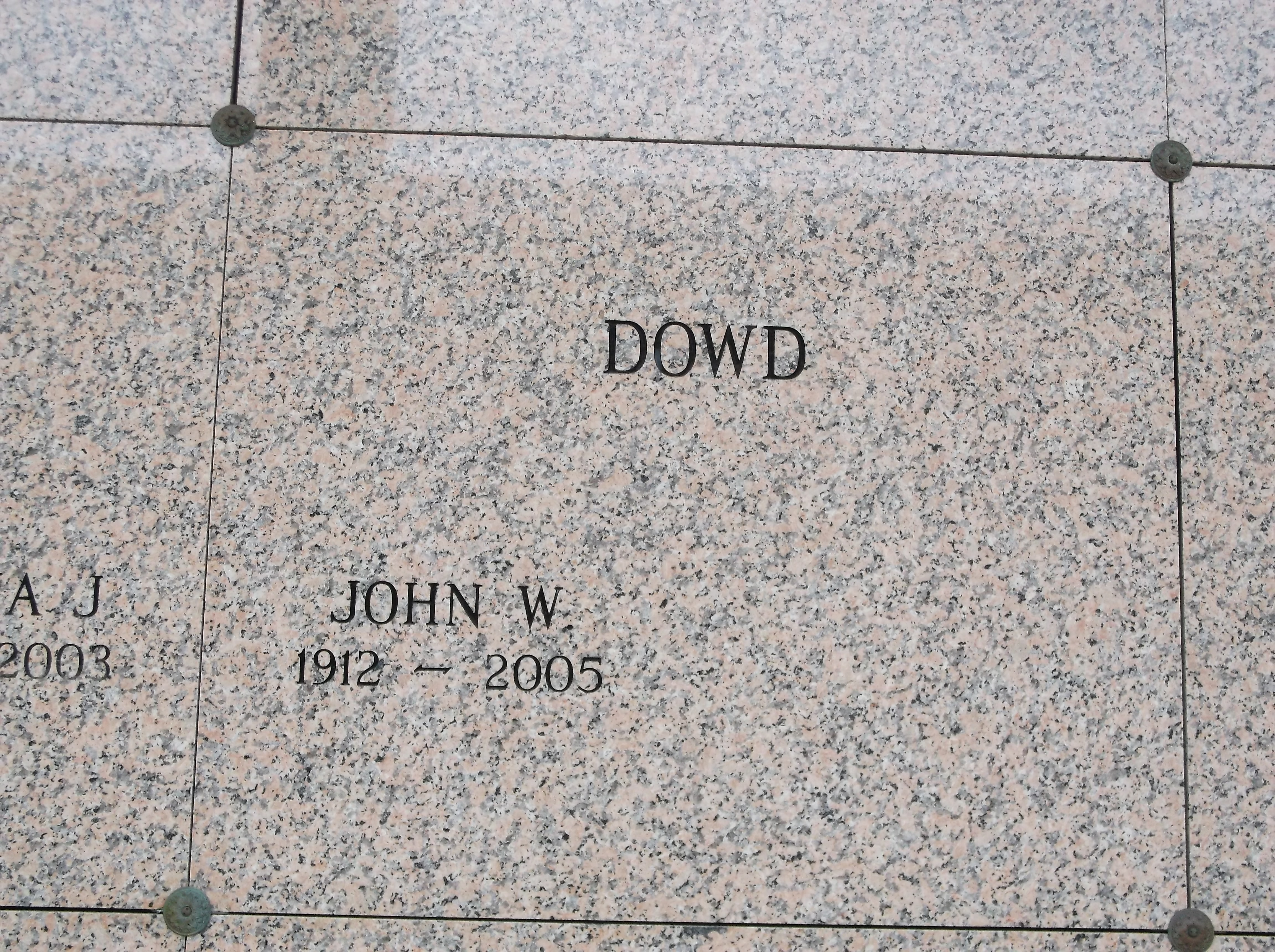 John W Dowd