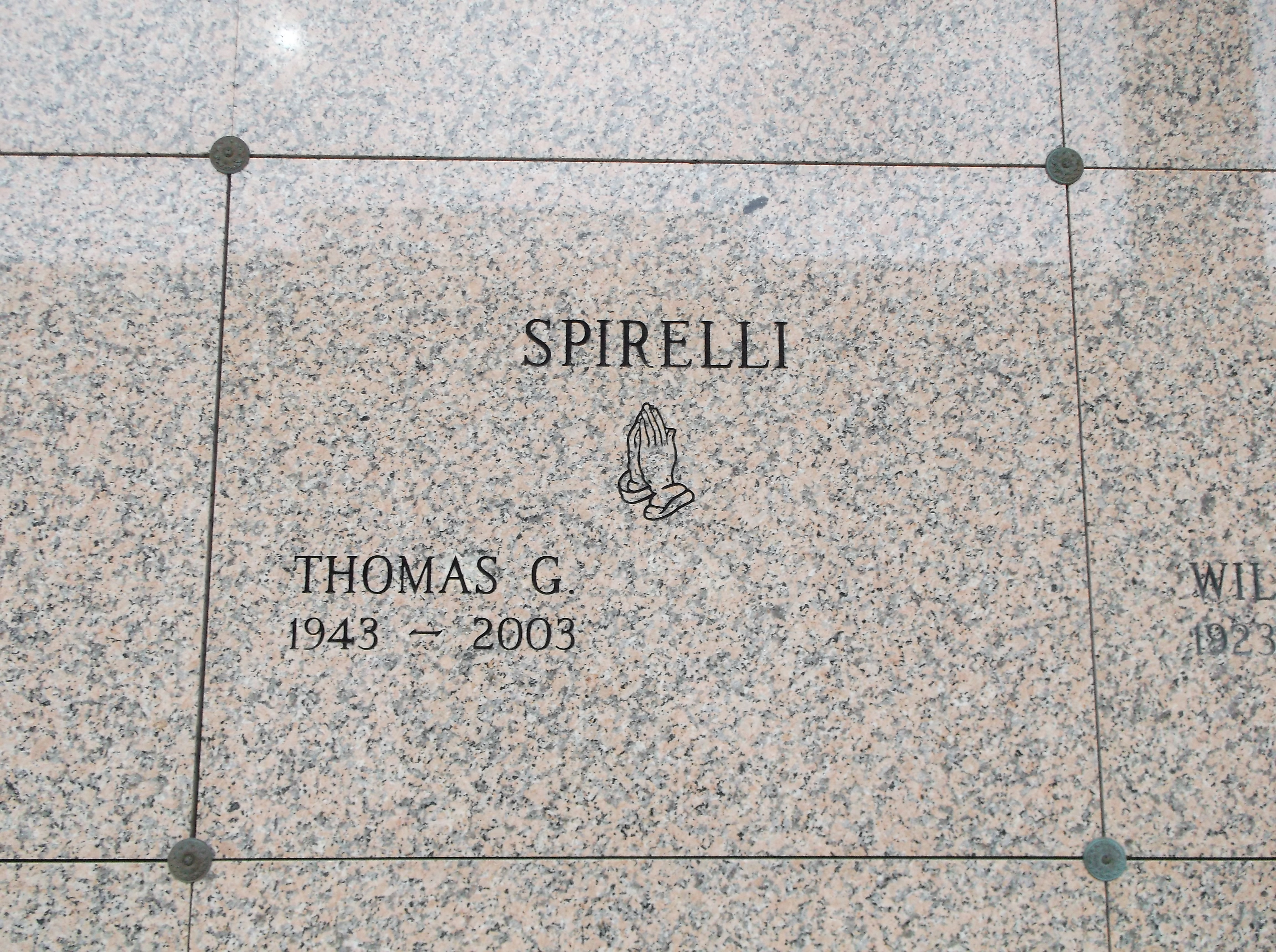 Thomas G Spirelli