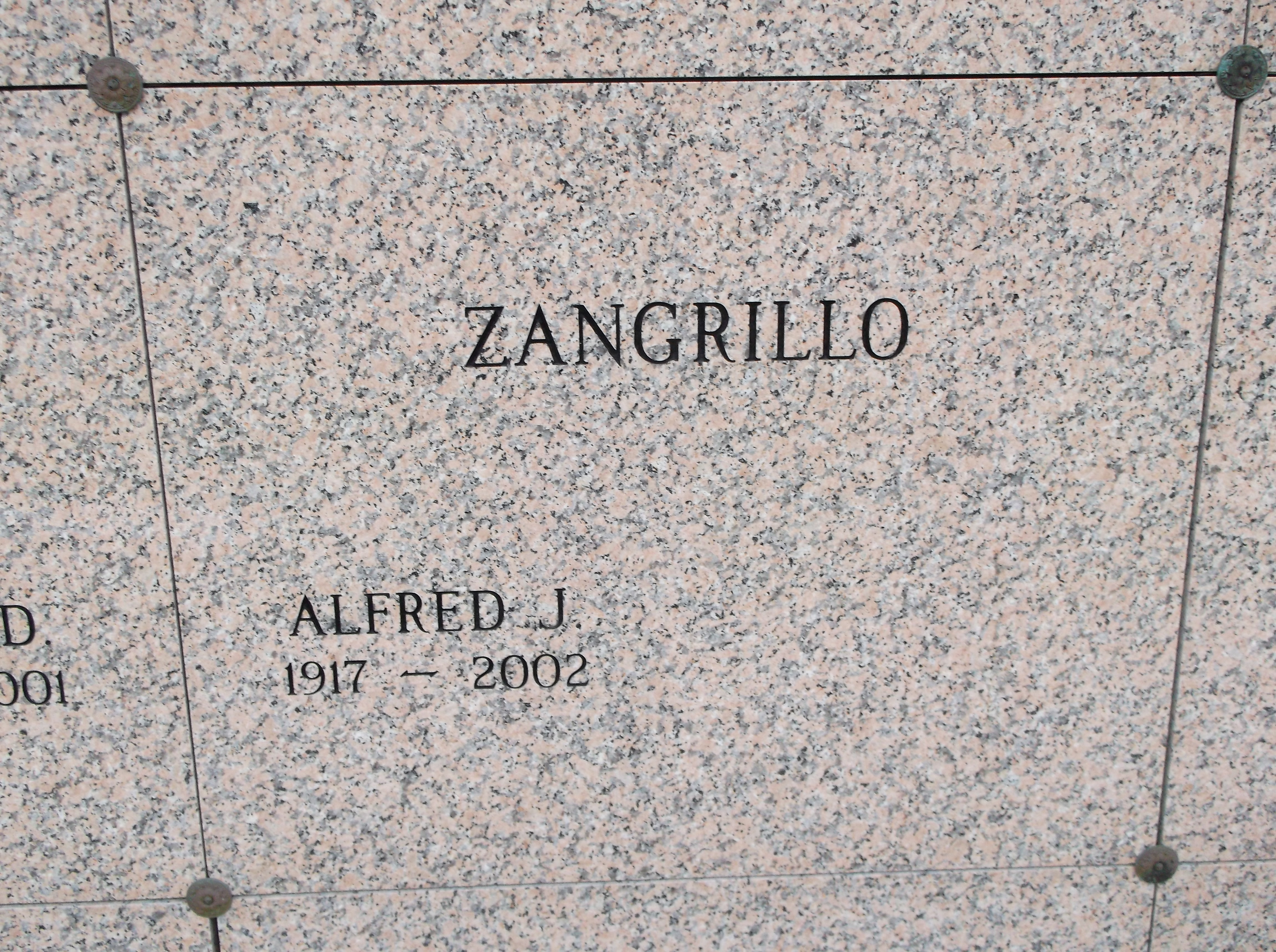 Alfred J Zangrillo