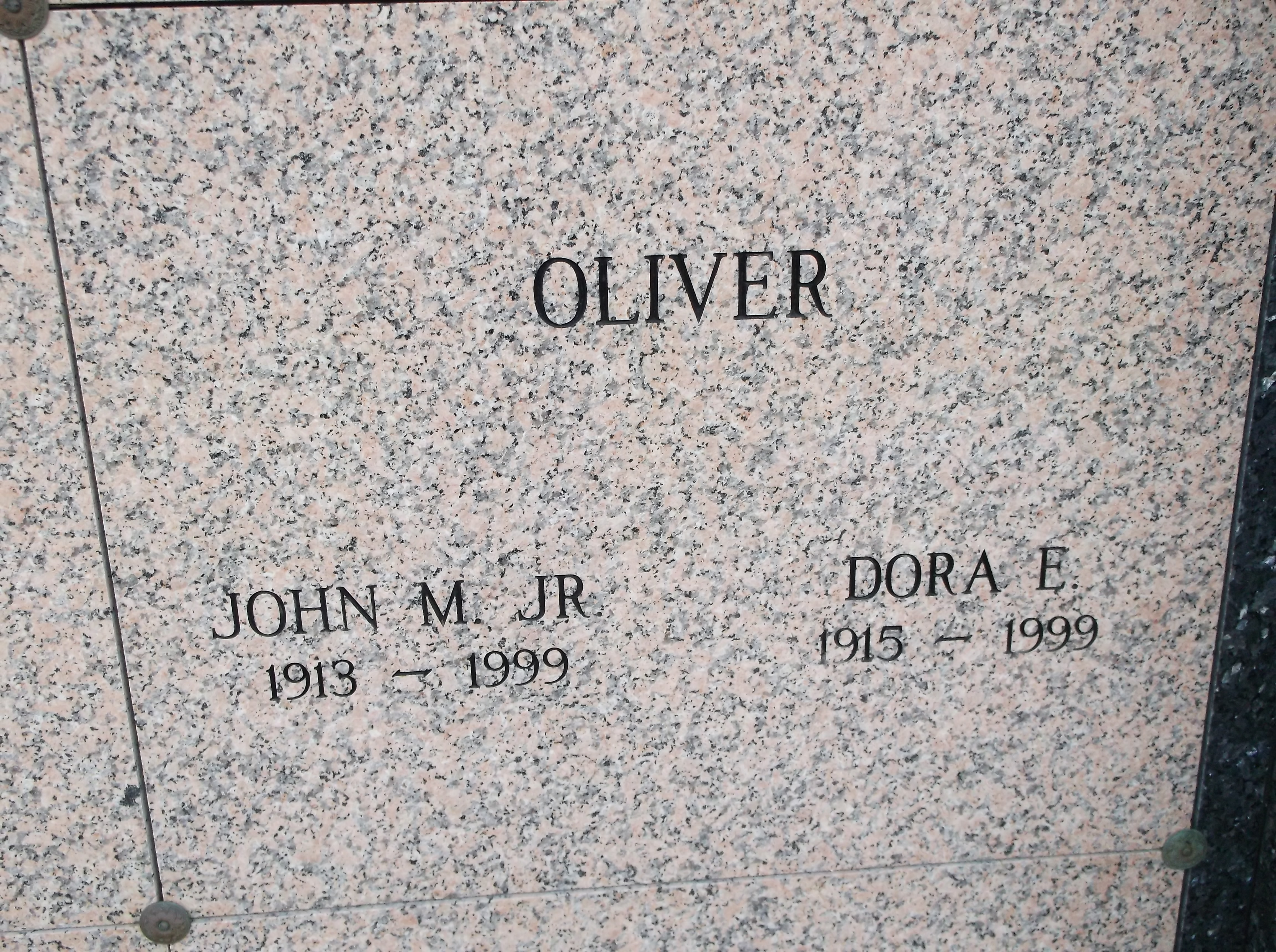 John M Oliver, Jr