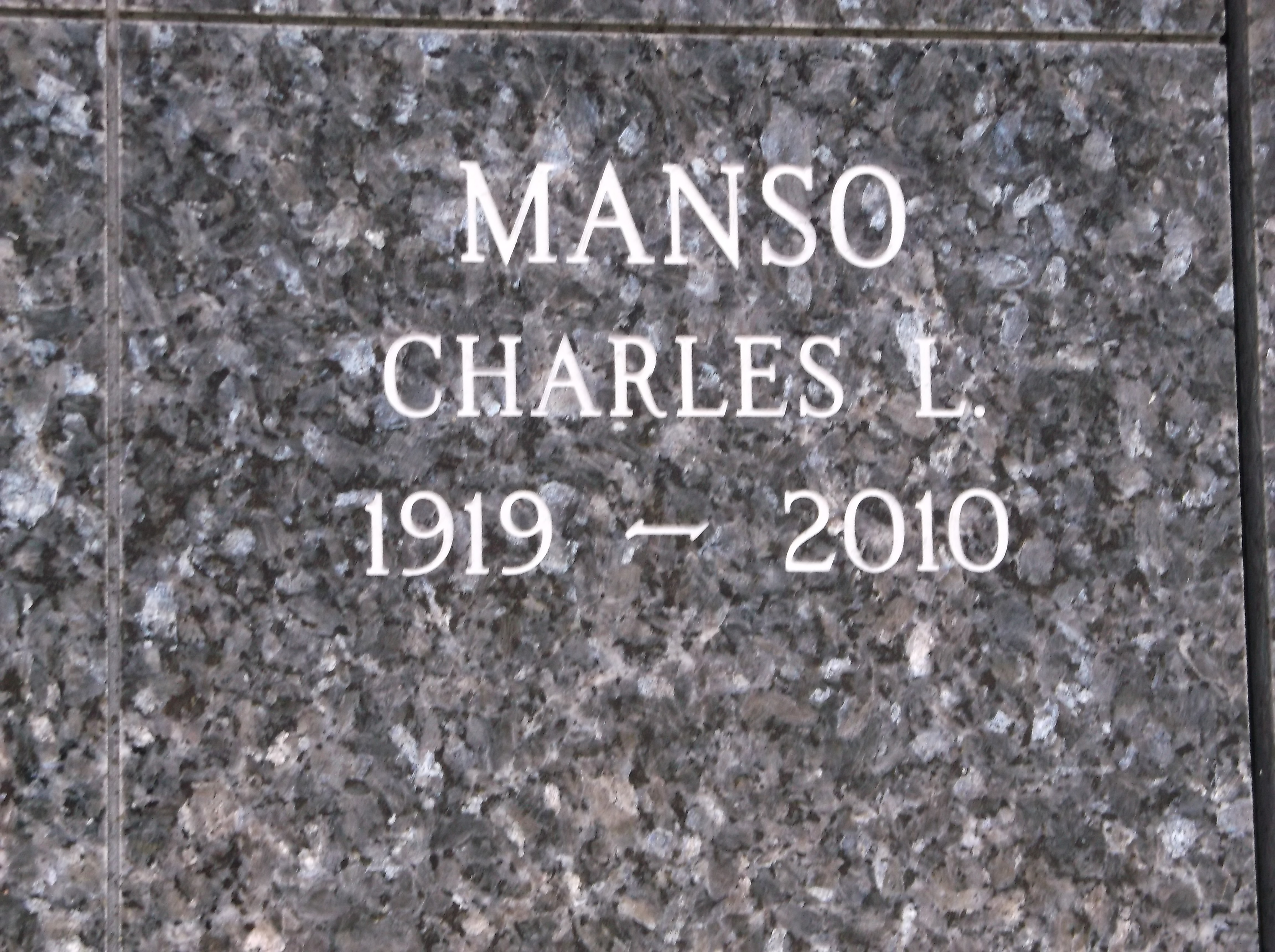 Charles L Manso