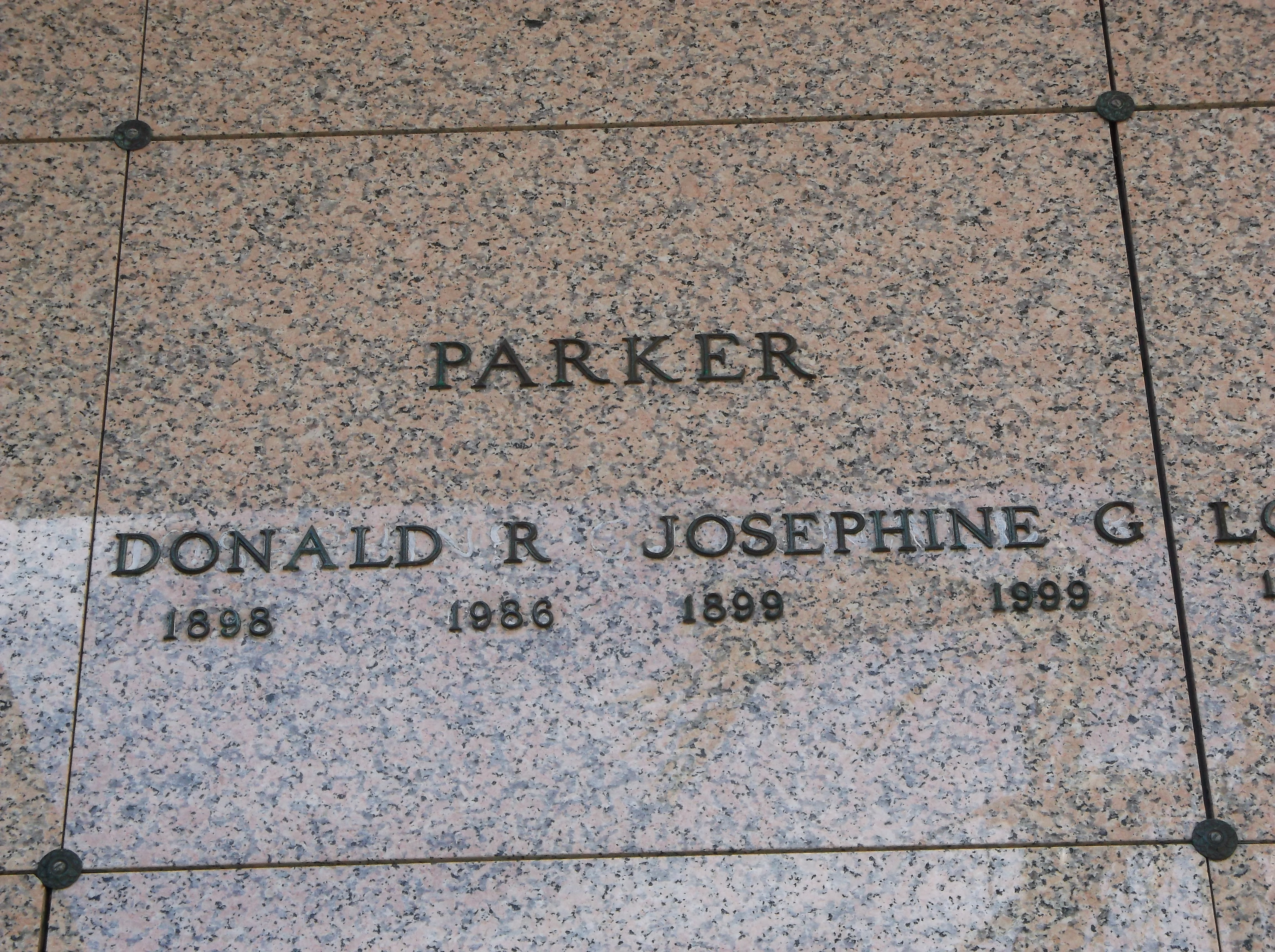 Josephine G Parker
