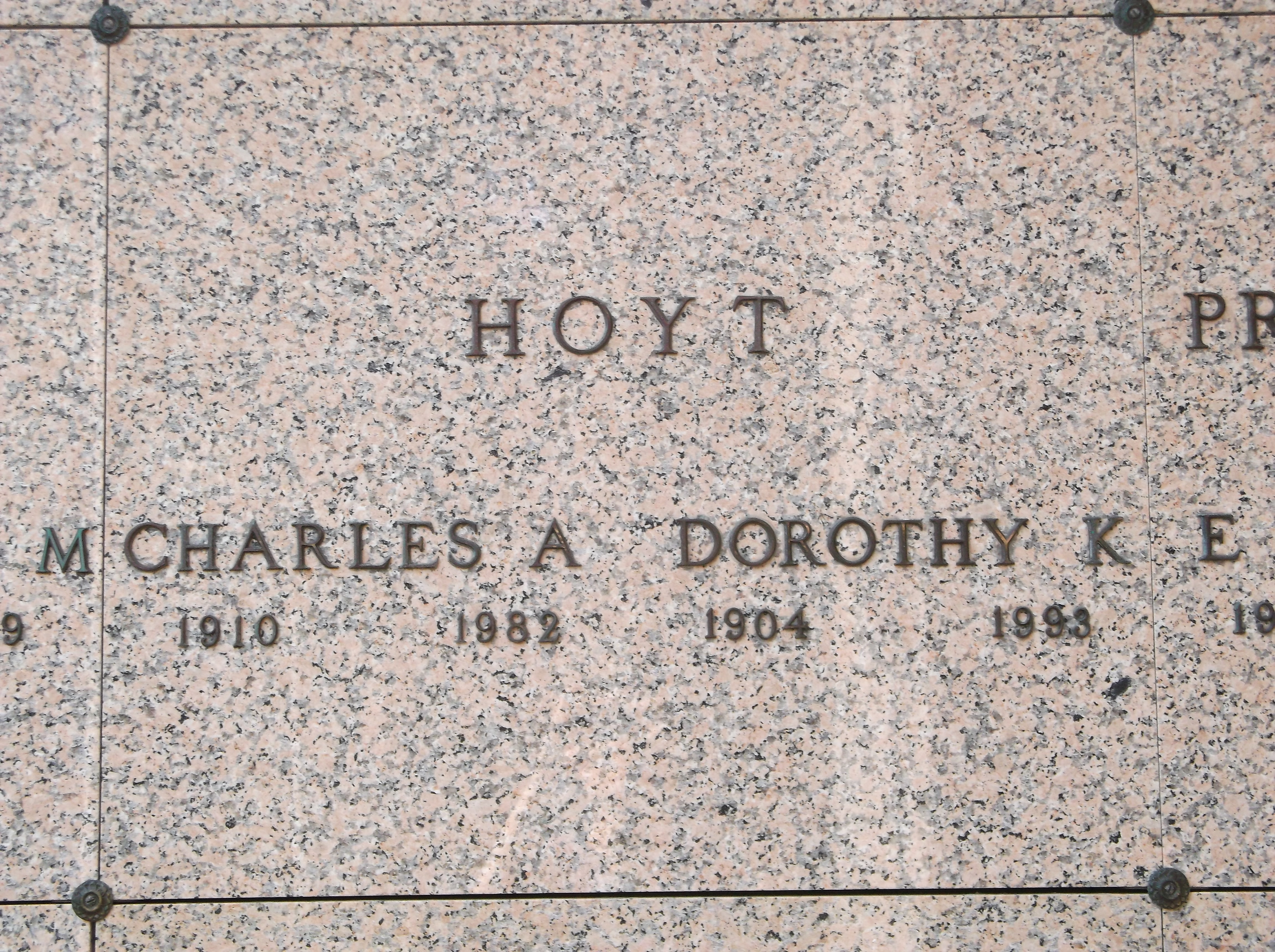 Dorothy K Hoyt