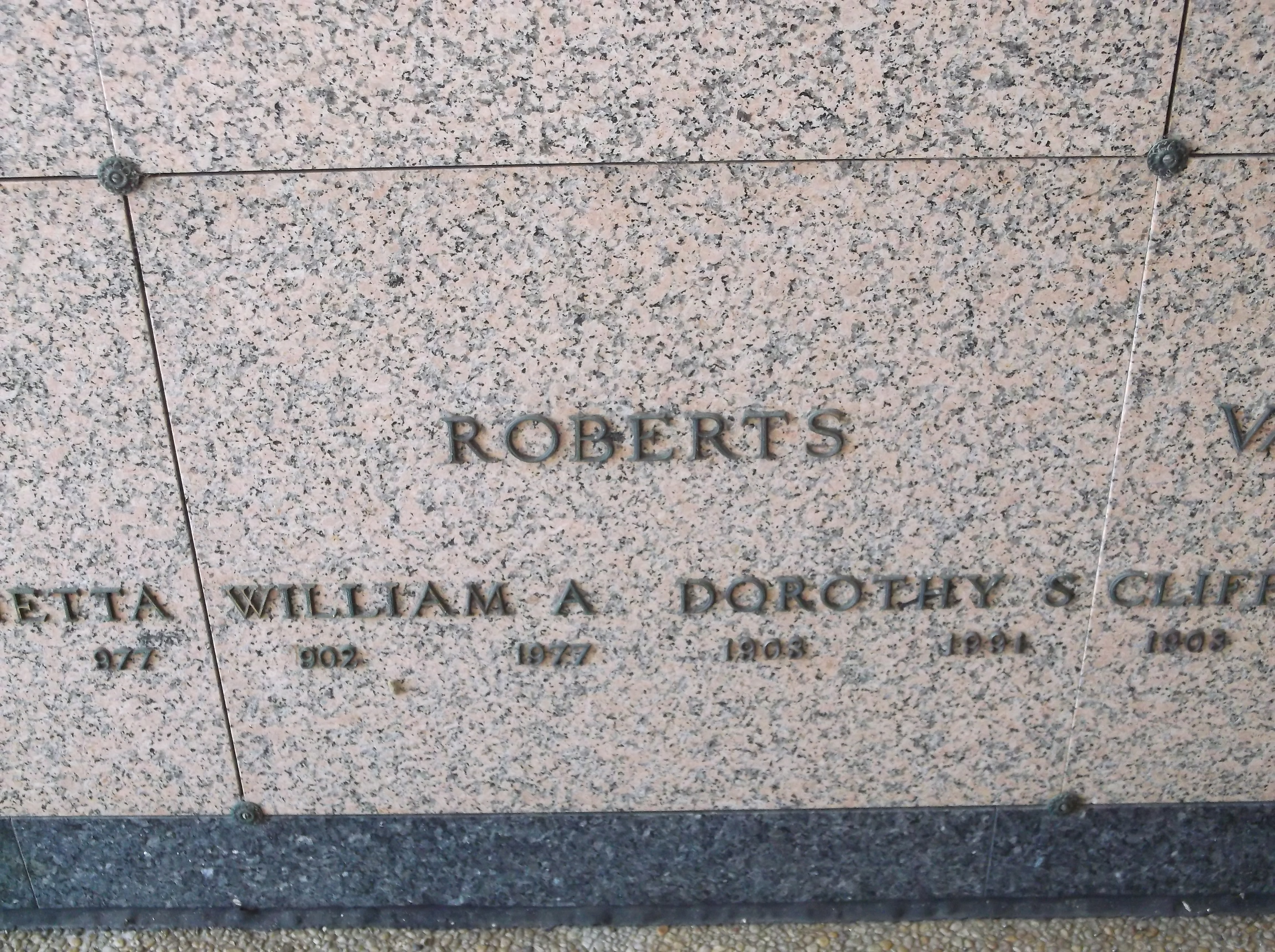 Dorothy S Roberts