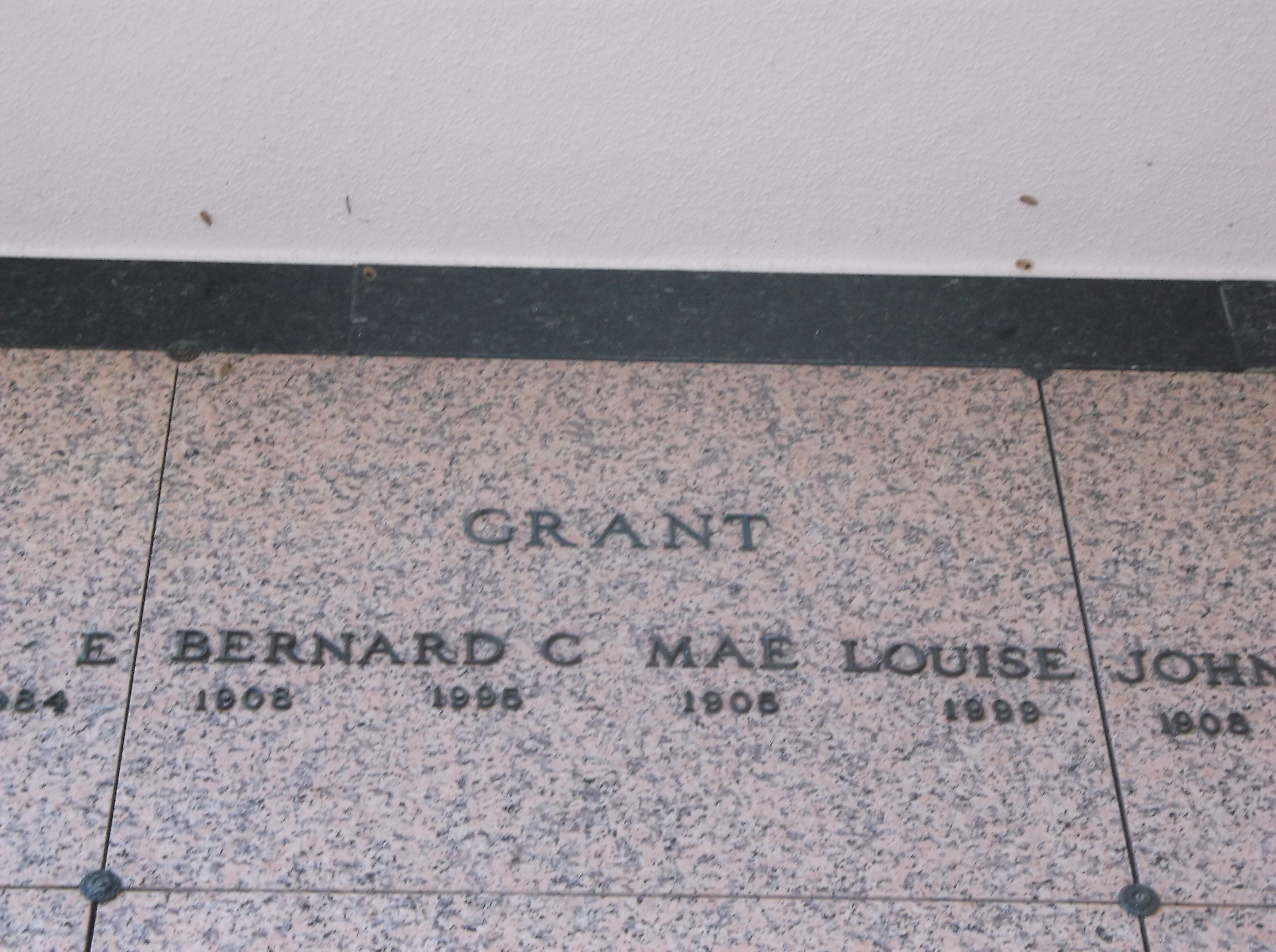 Bernard C Grant