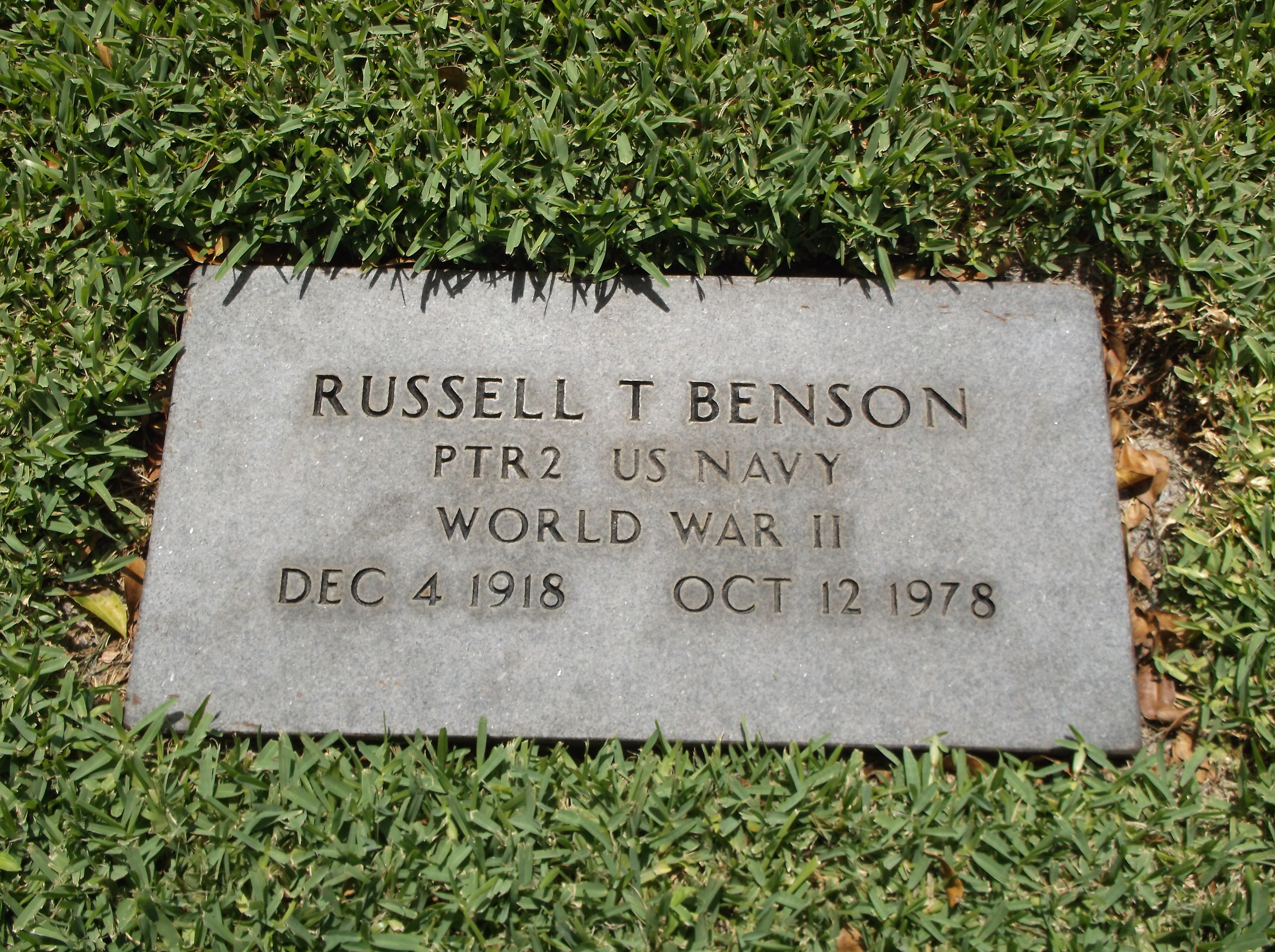 Russell T Benson