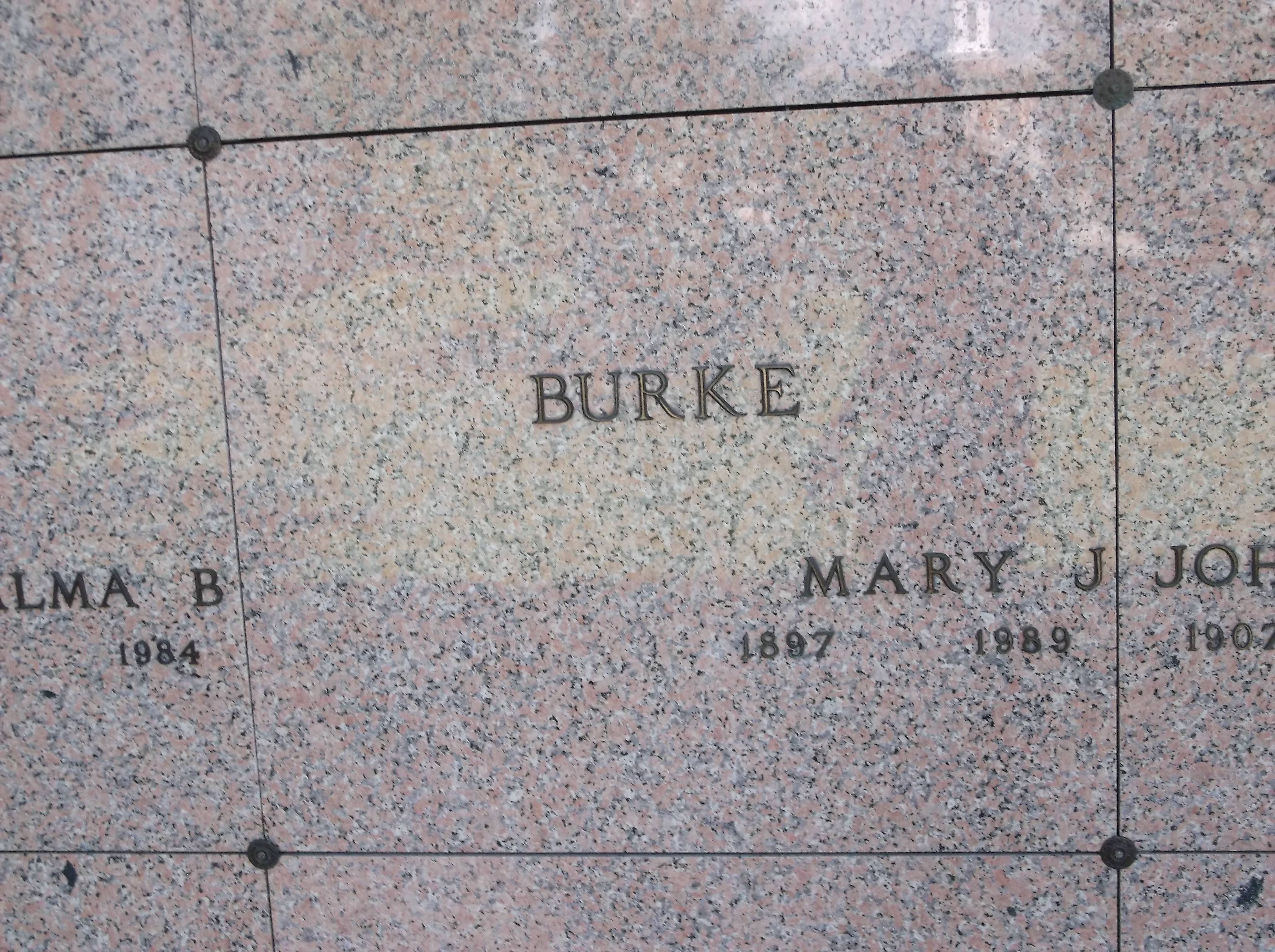 Mary J Burke