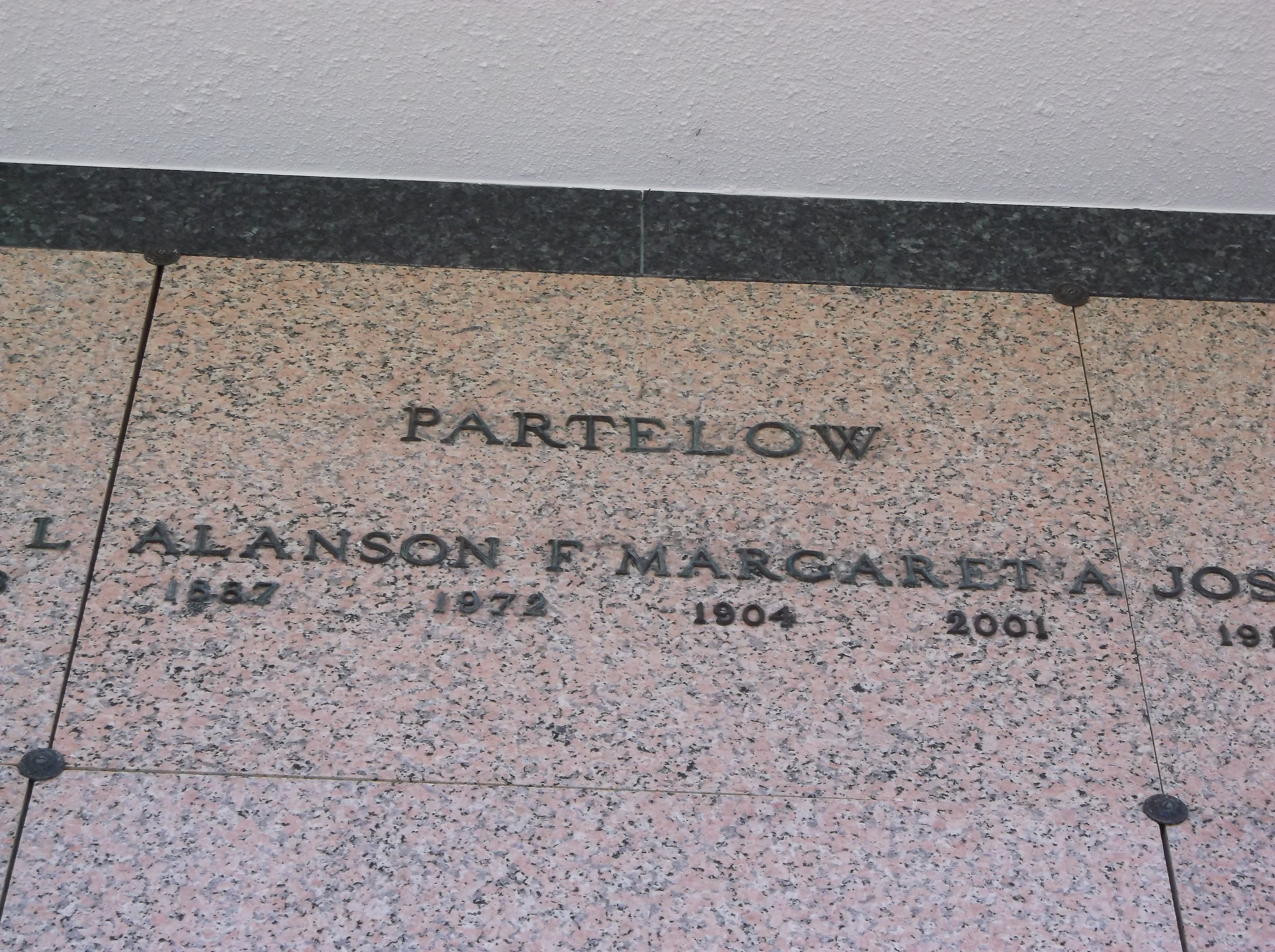 Margaret A Partelow