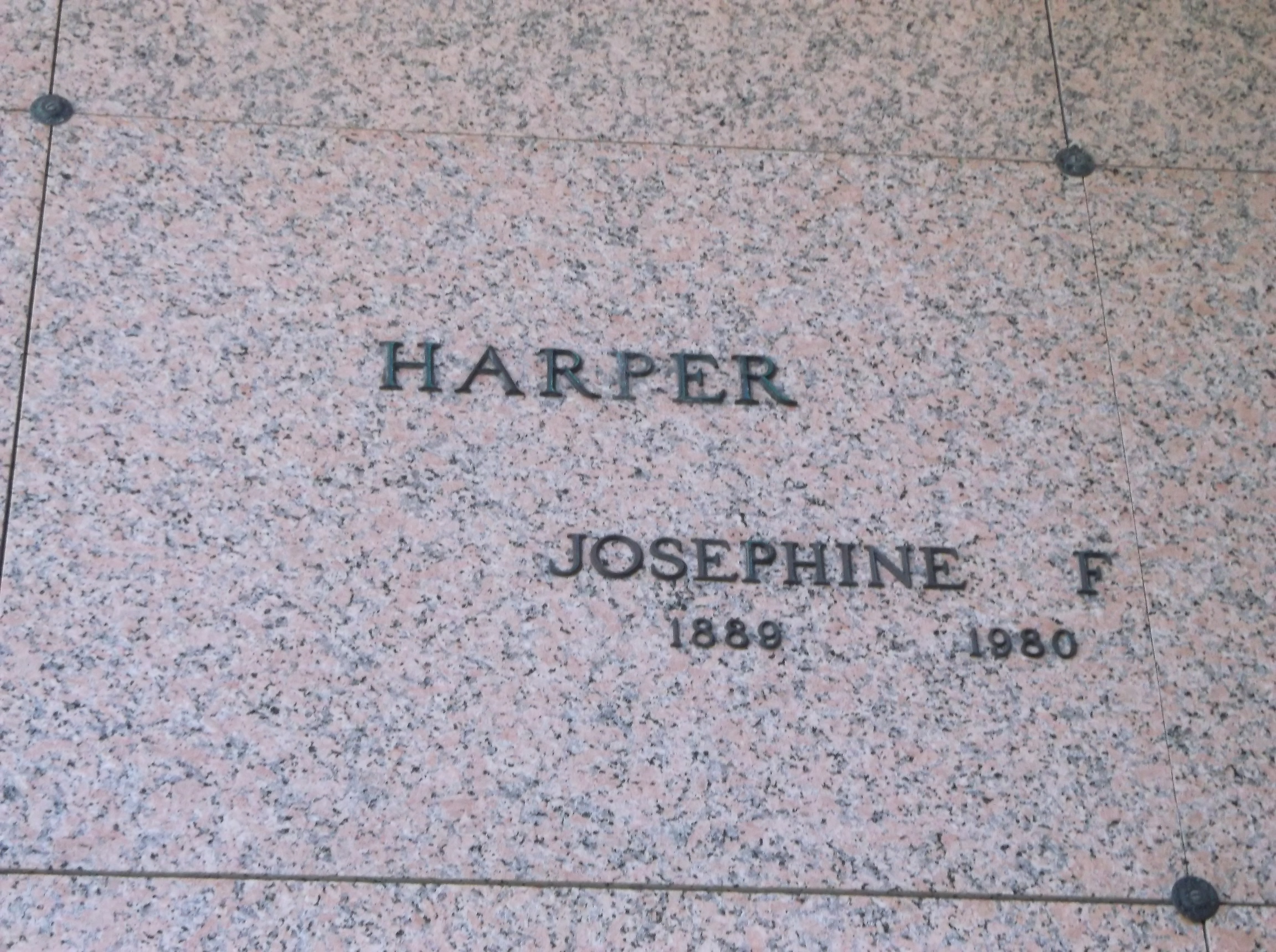 Josephine F Harper