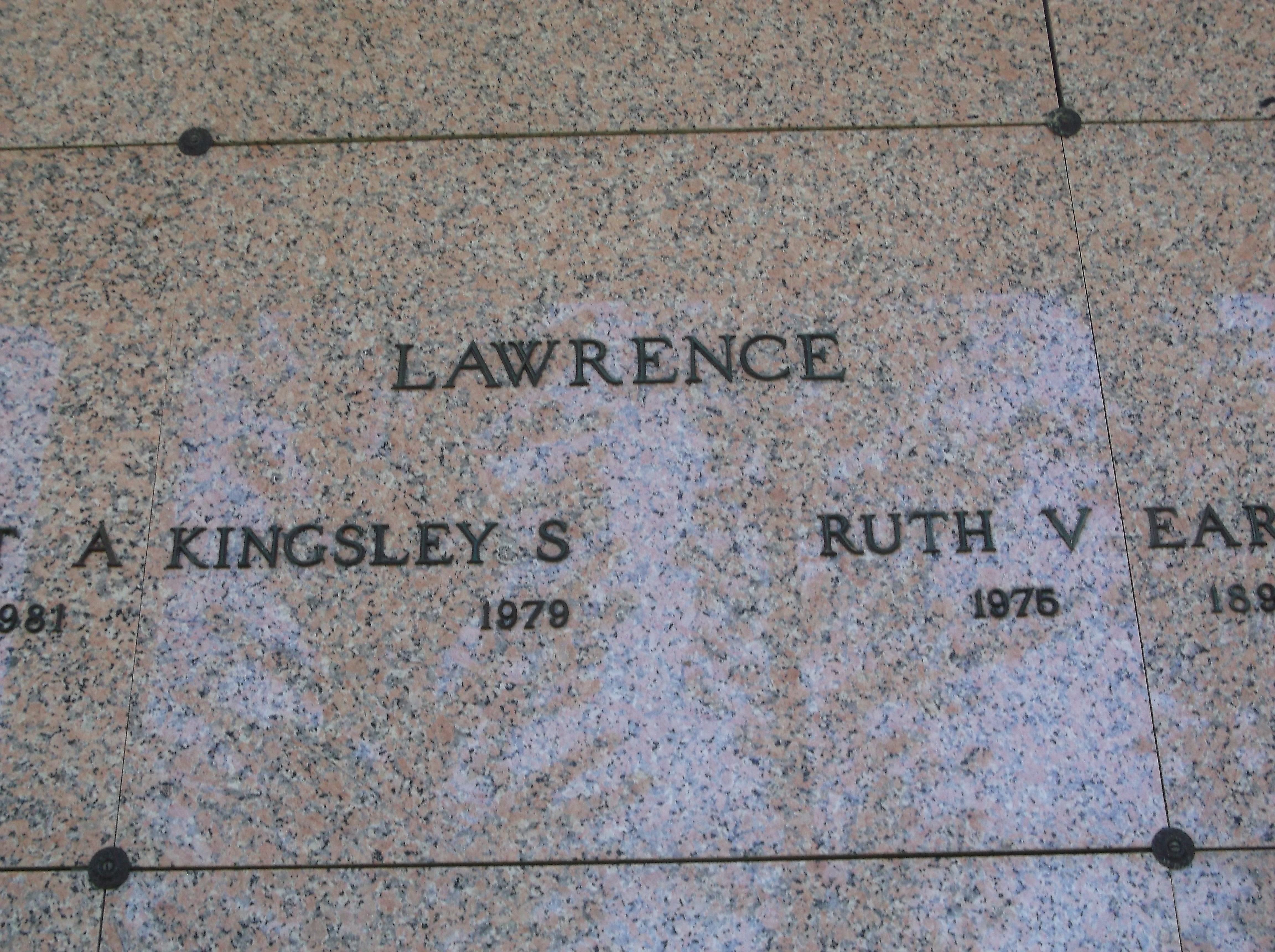 Ruth V Lawrence