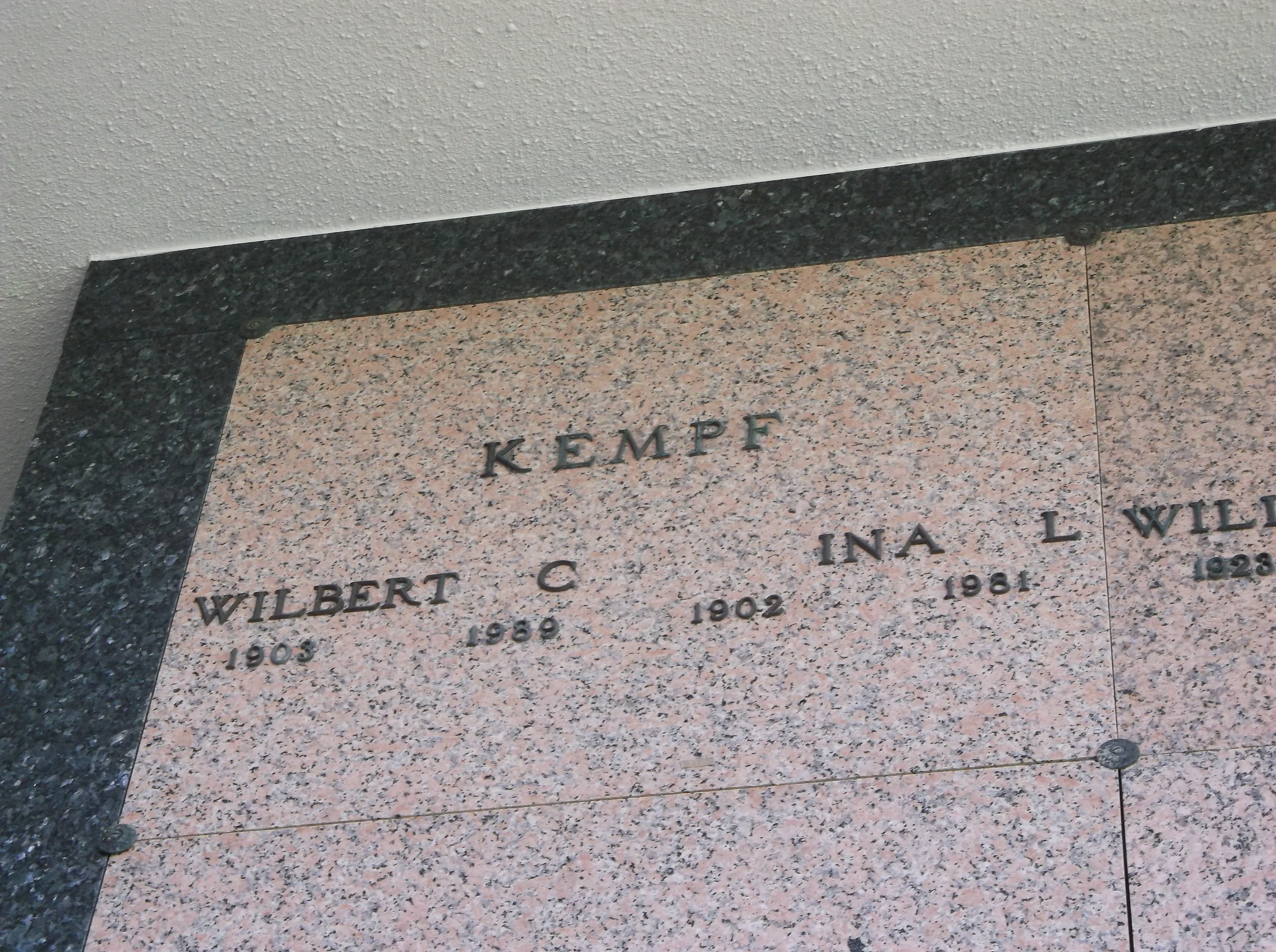Wilbert C Kempf