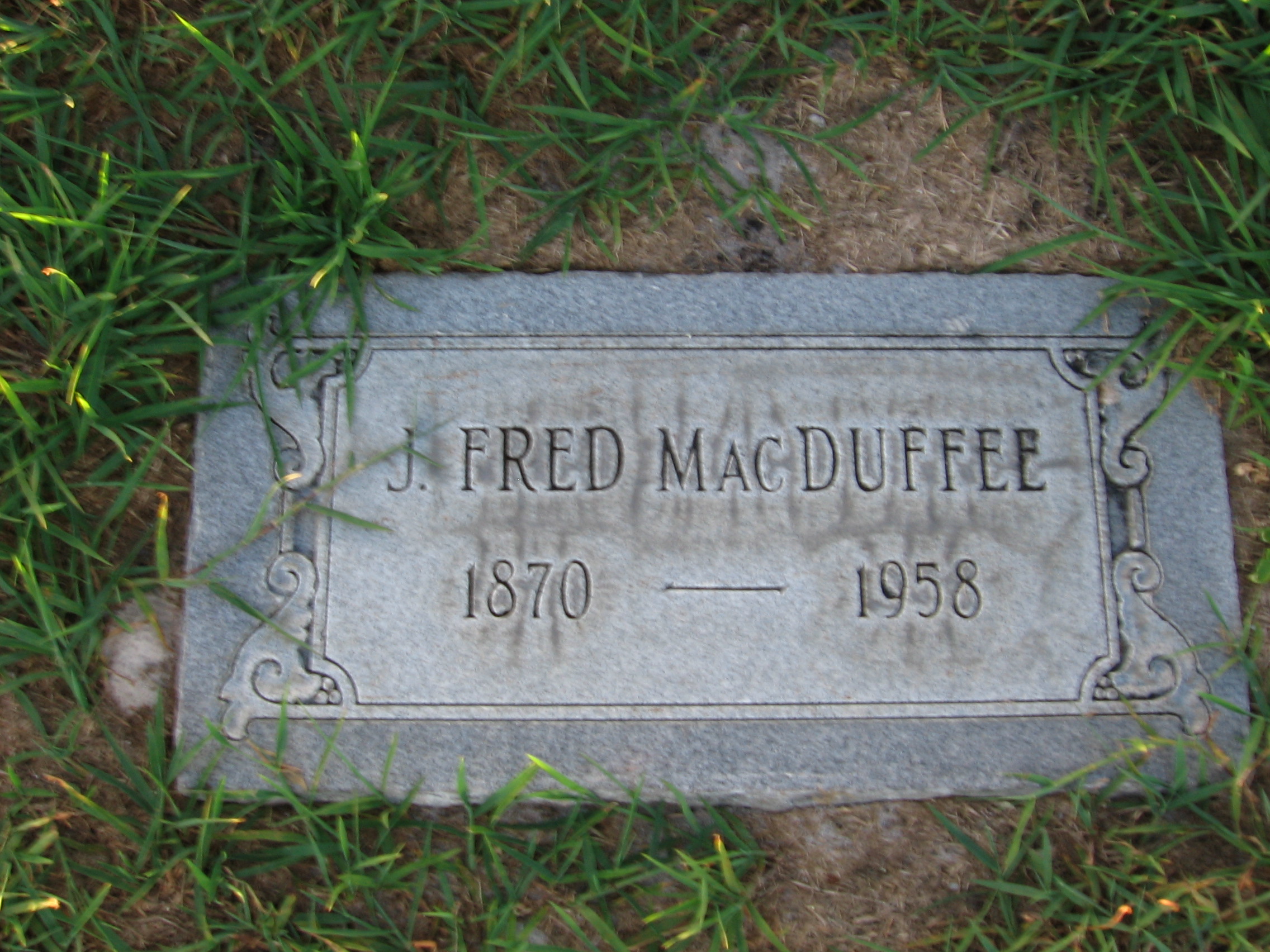J Fred MacDuffee