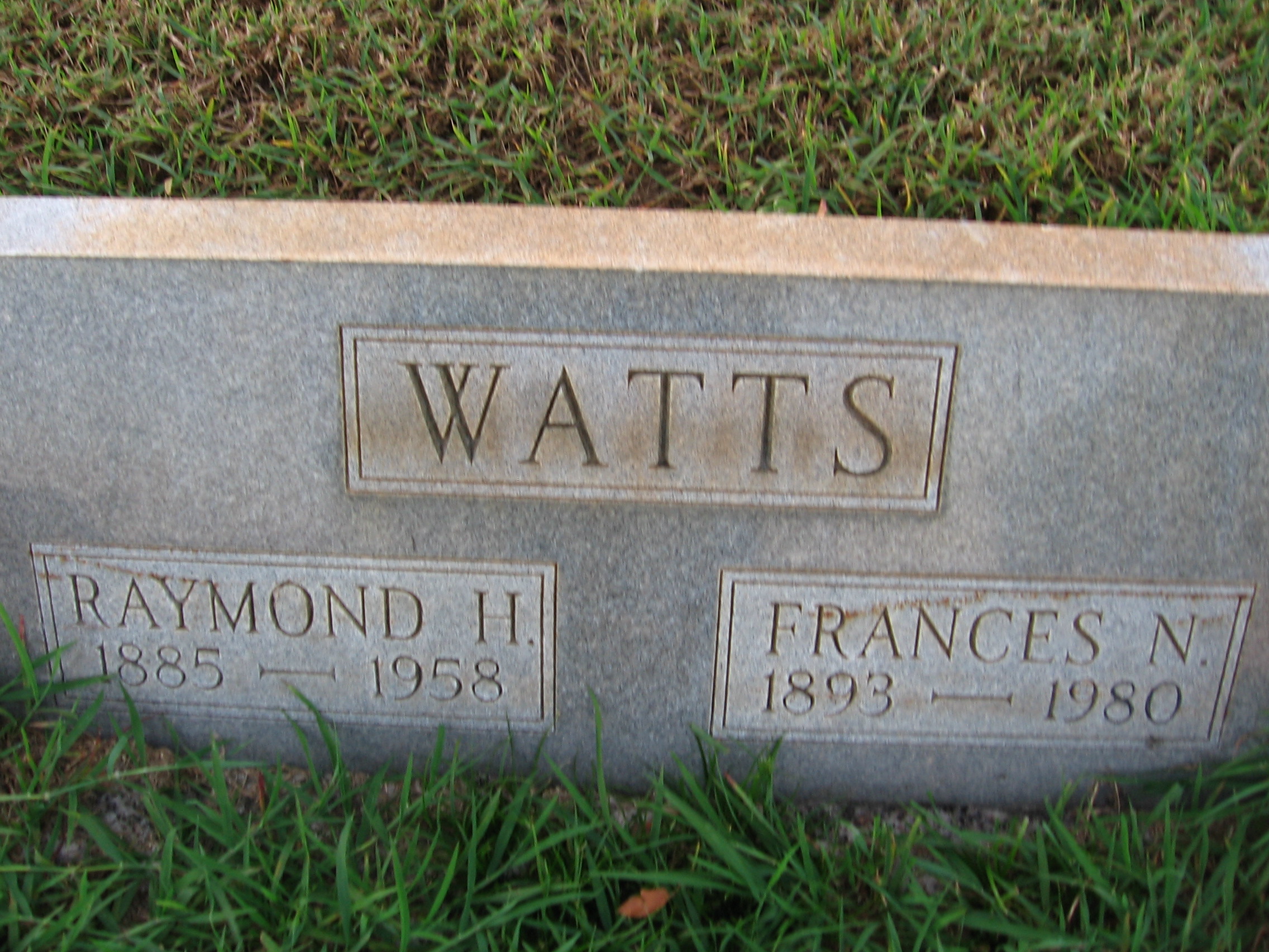 Raymond H Watts