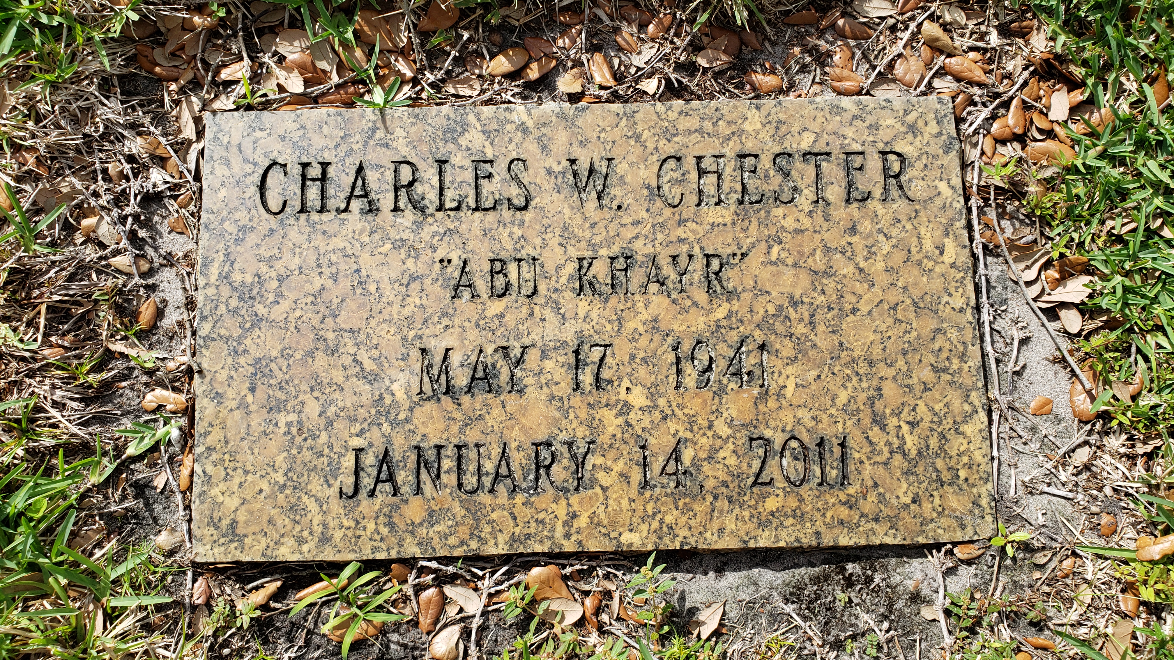 Charles W "Abu Khayr" Chester