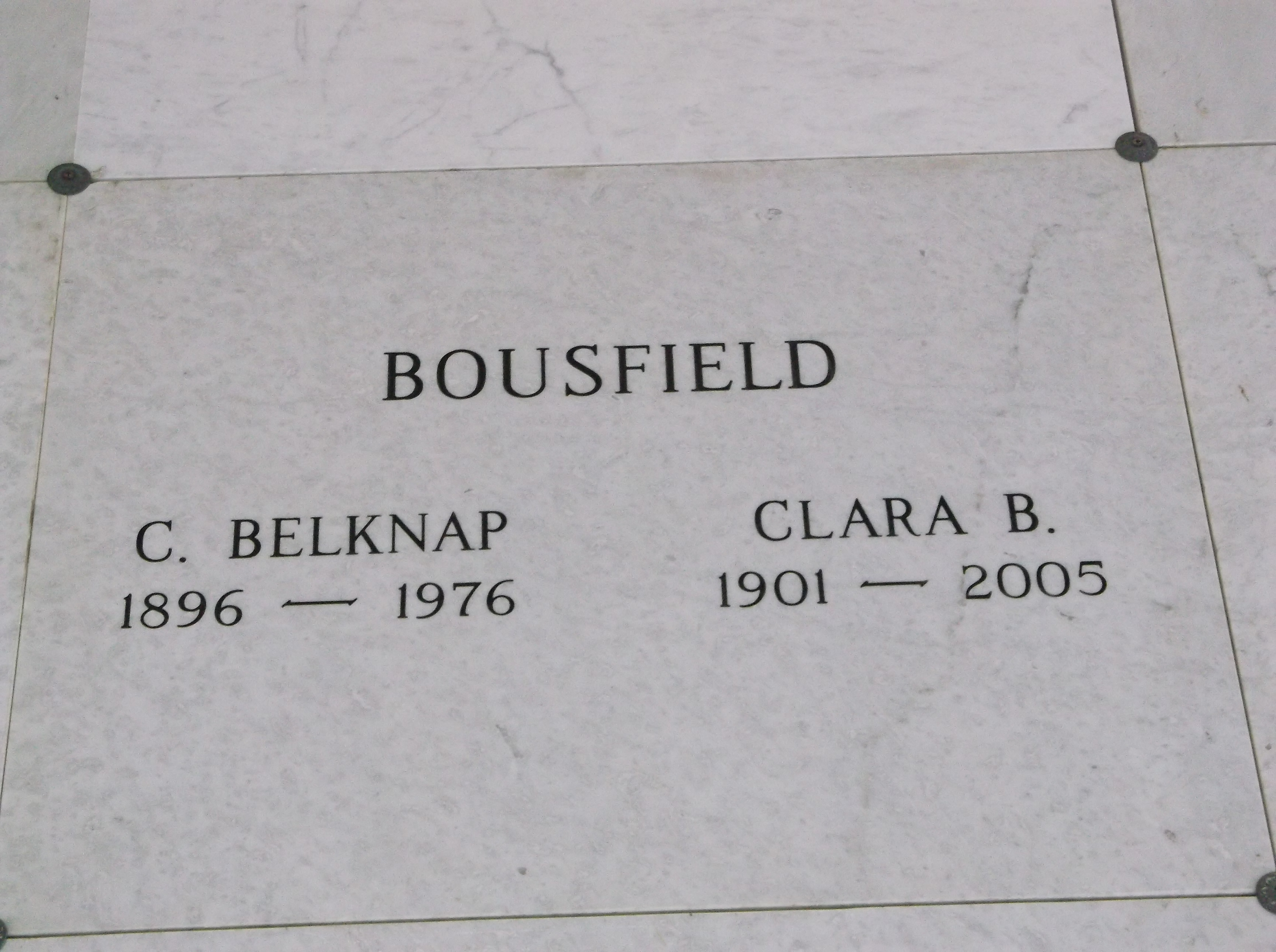 Clara B Bousfield