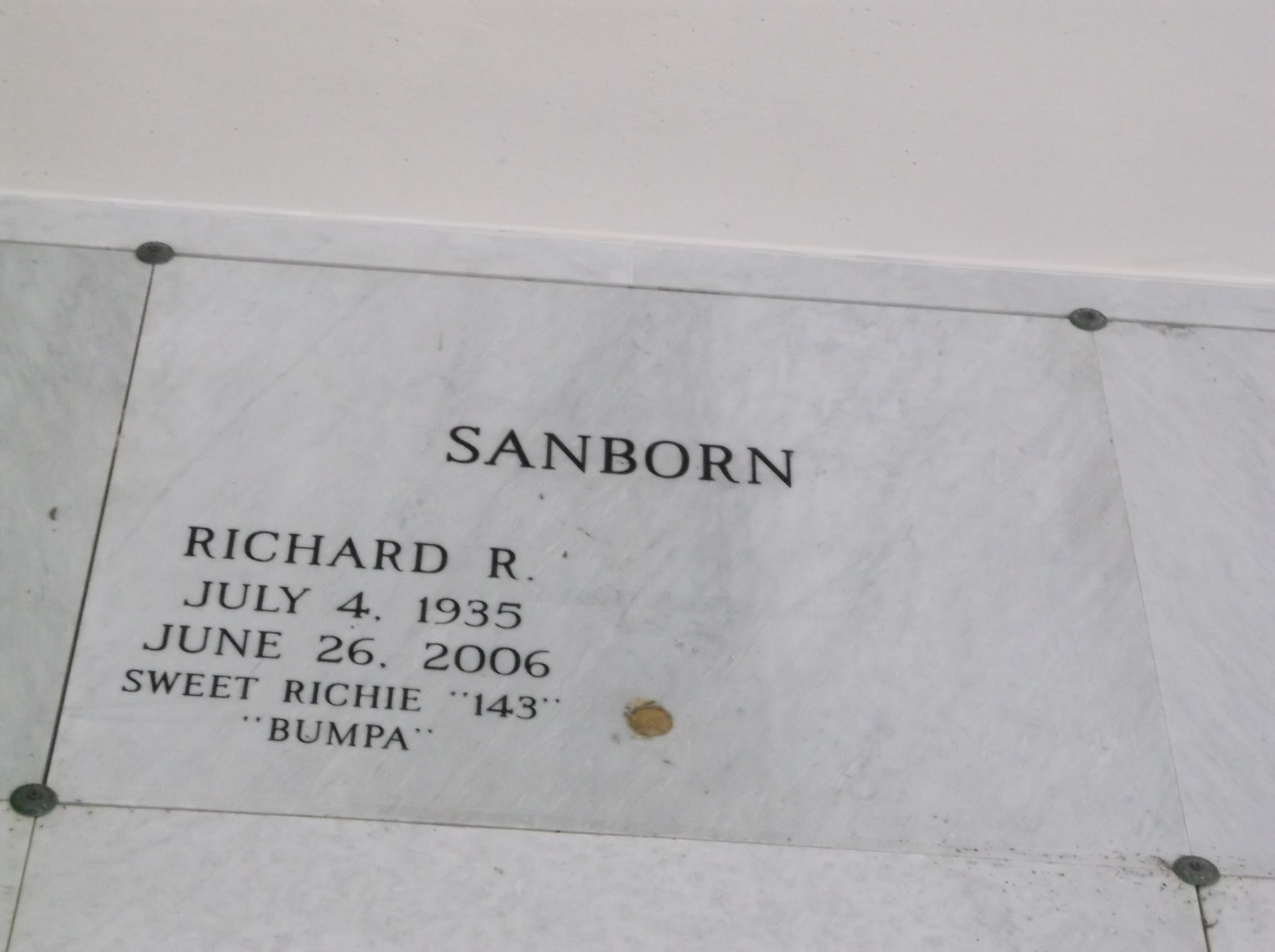 Richard R Sanborn