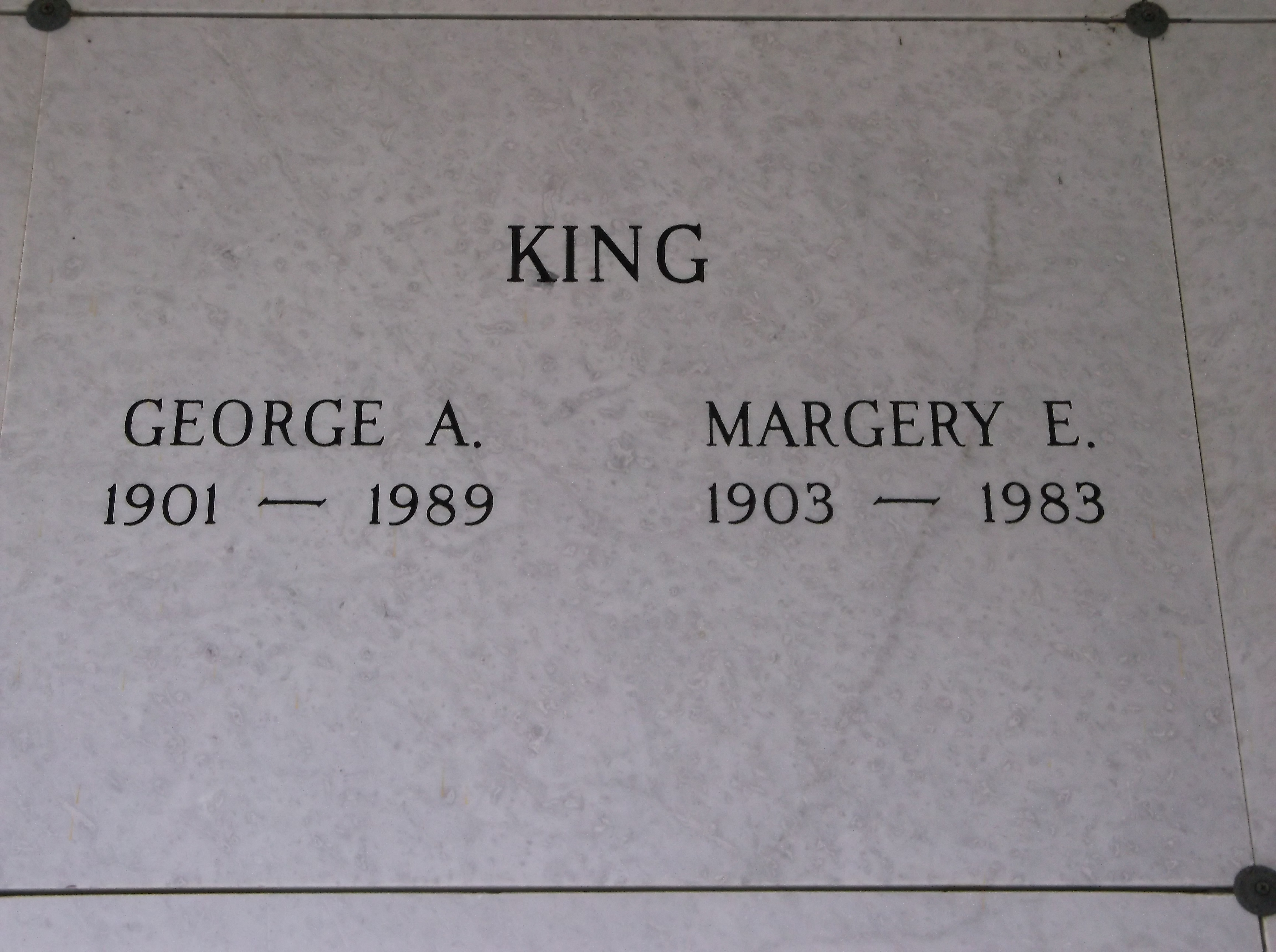 George A King