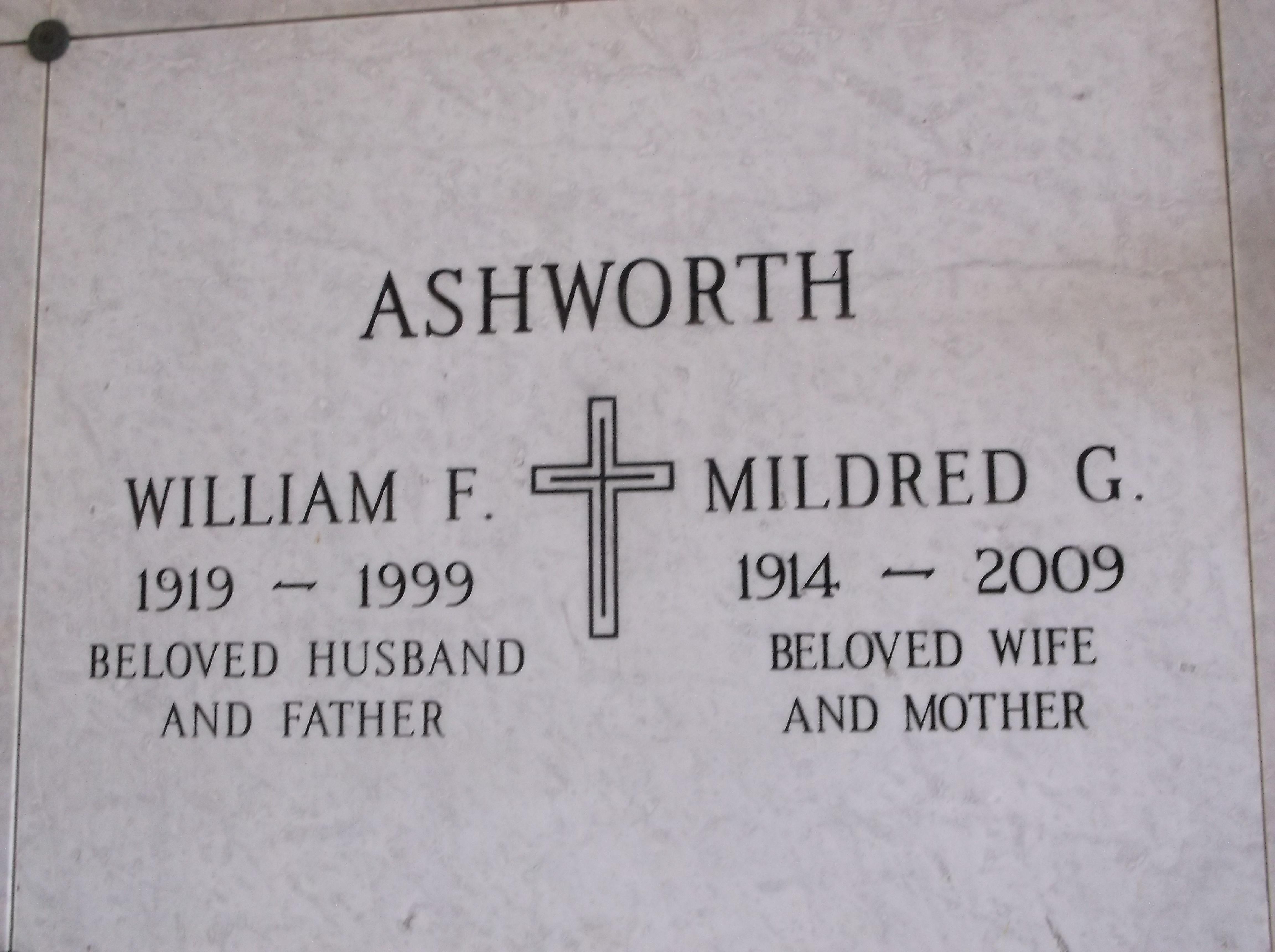 William F Ashworth