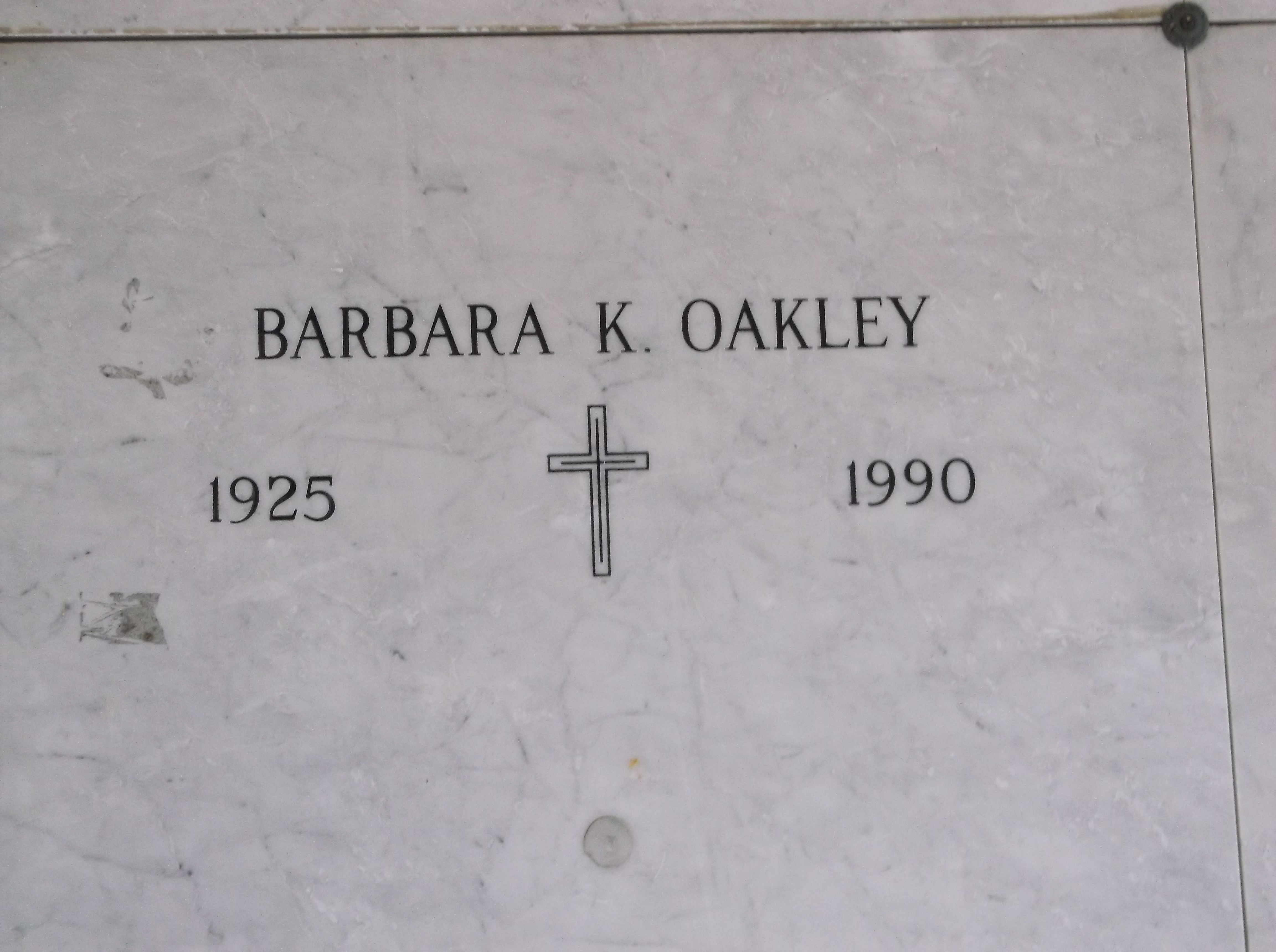 Barbara K Oakley