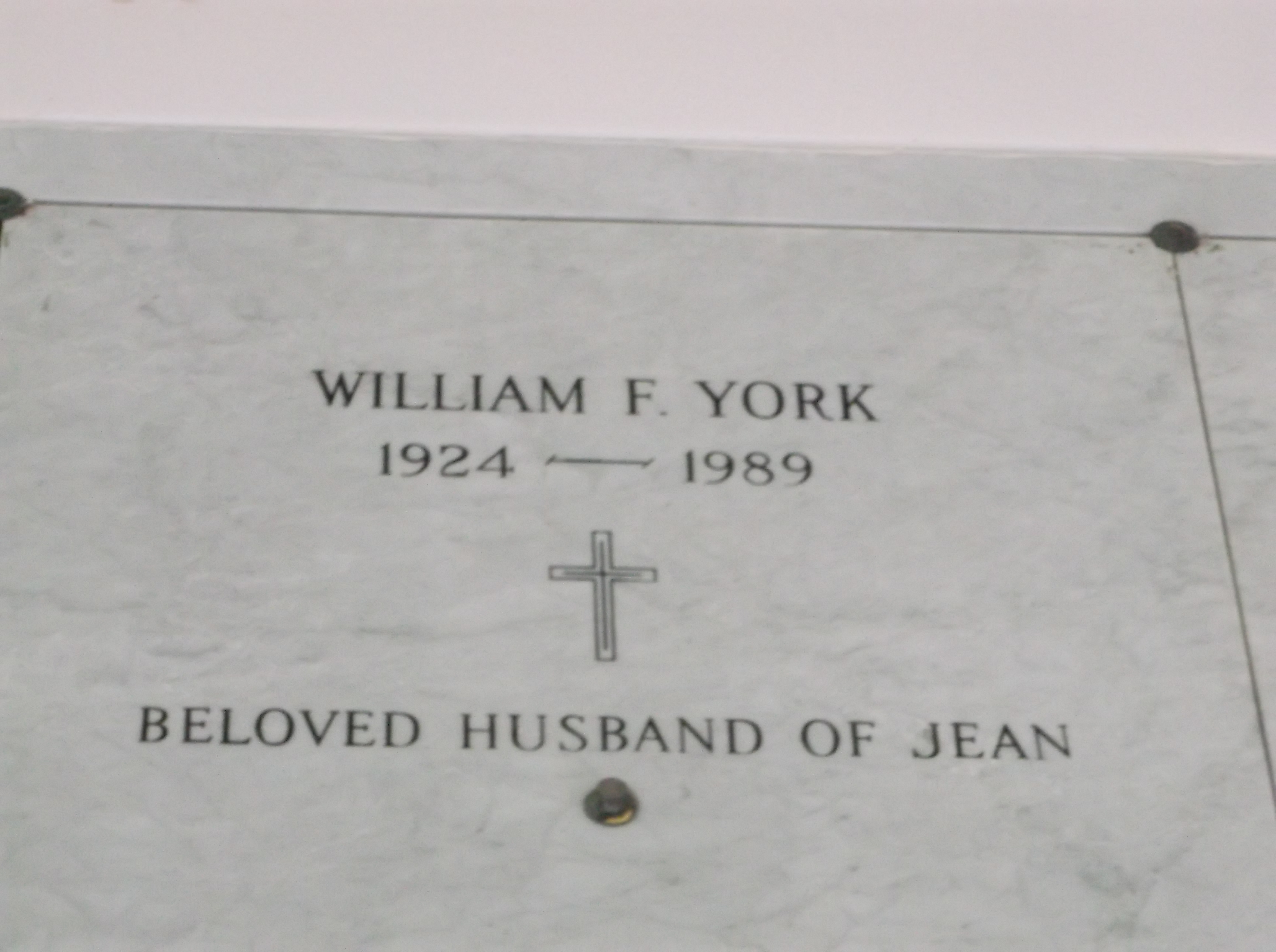 William F York
