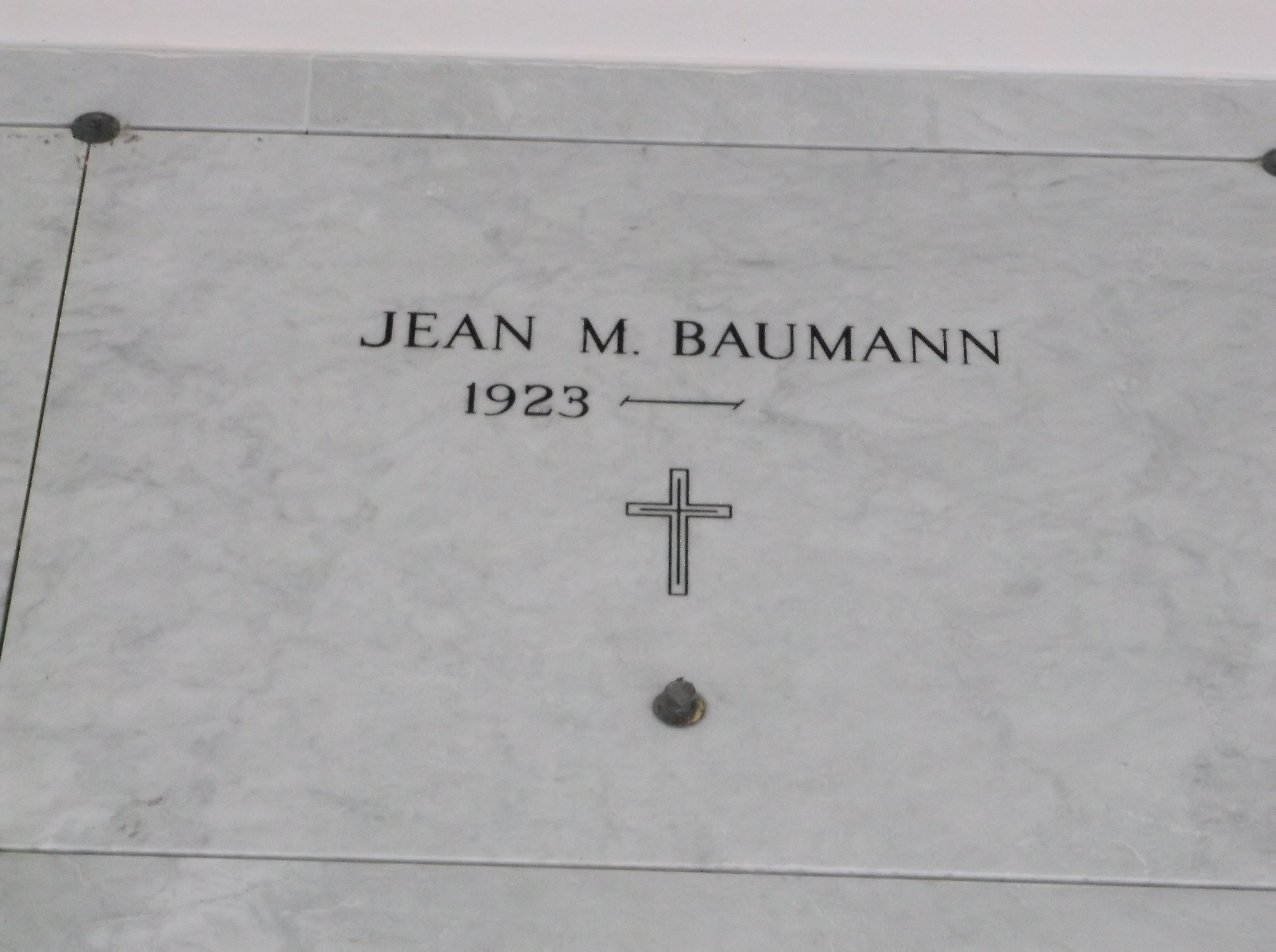Jean M Baumann