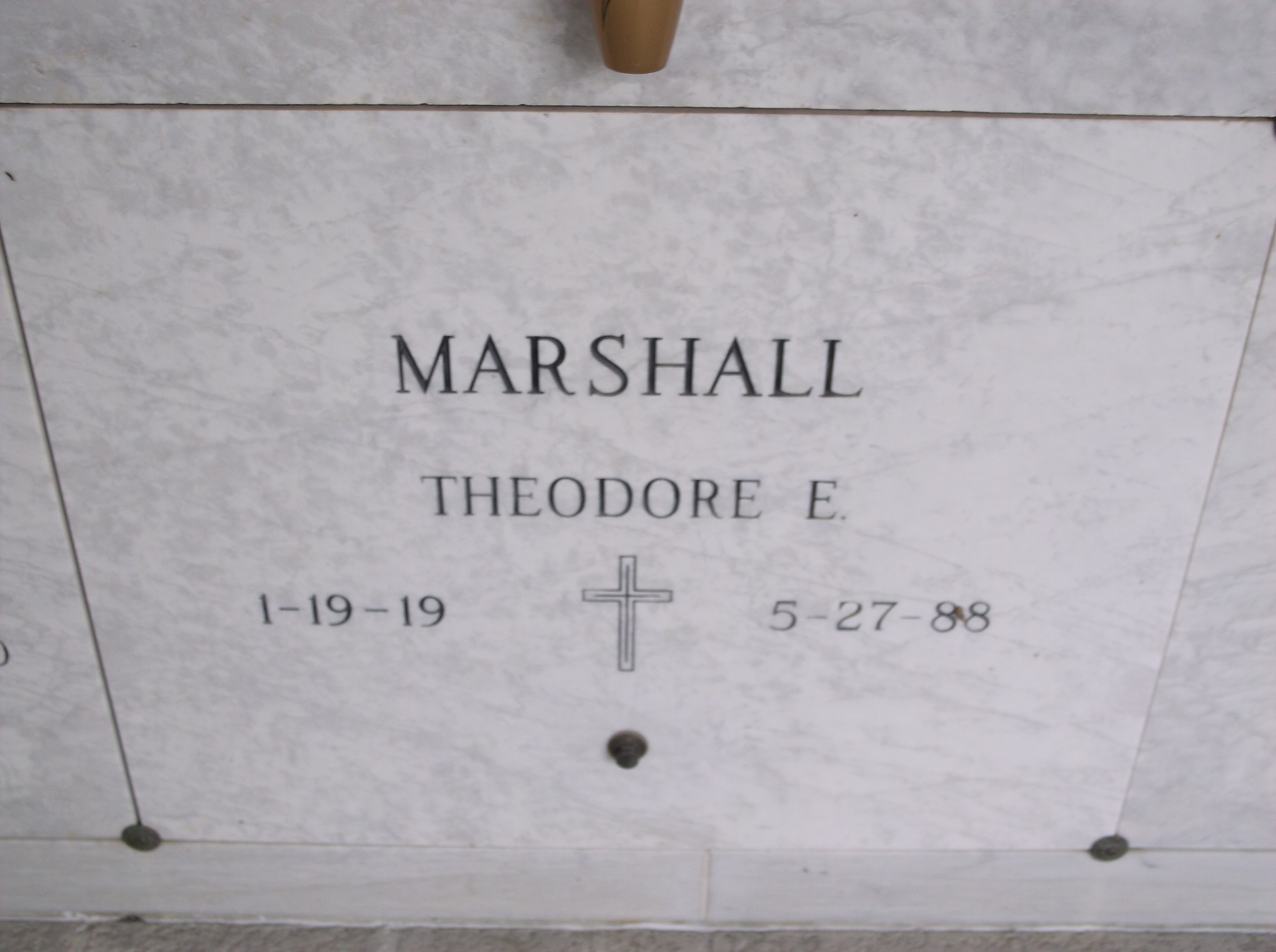 Theodore E Marshall