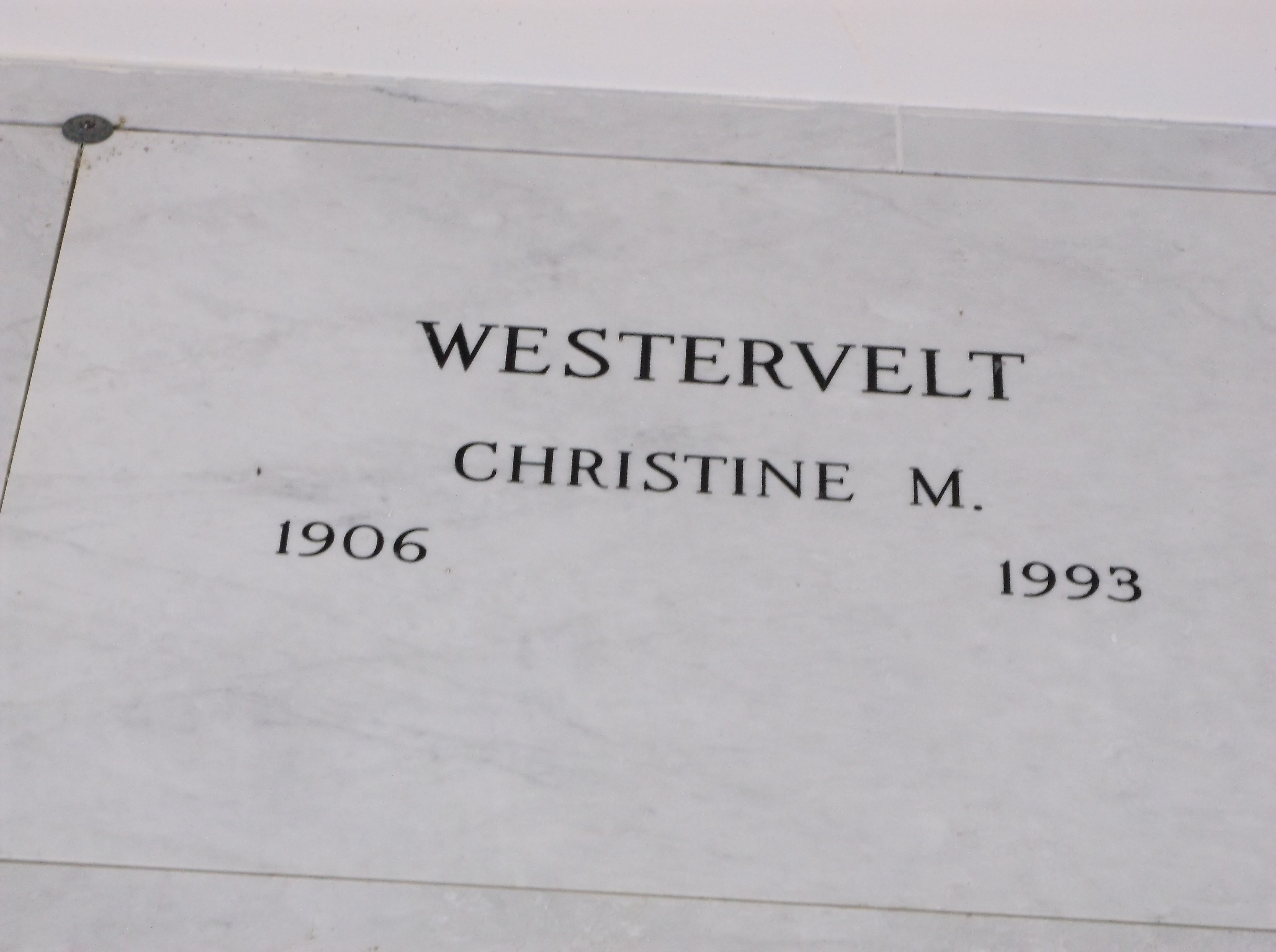 Christine M Westervelt