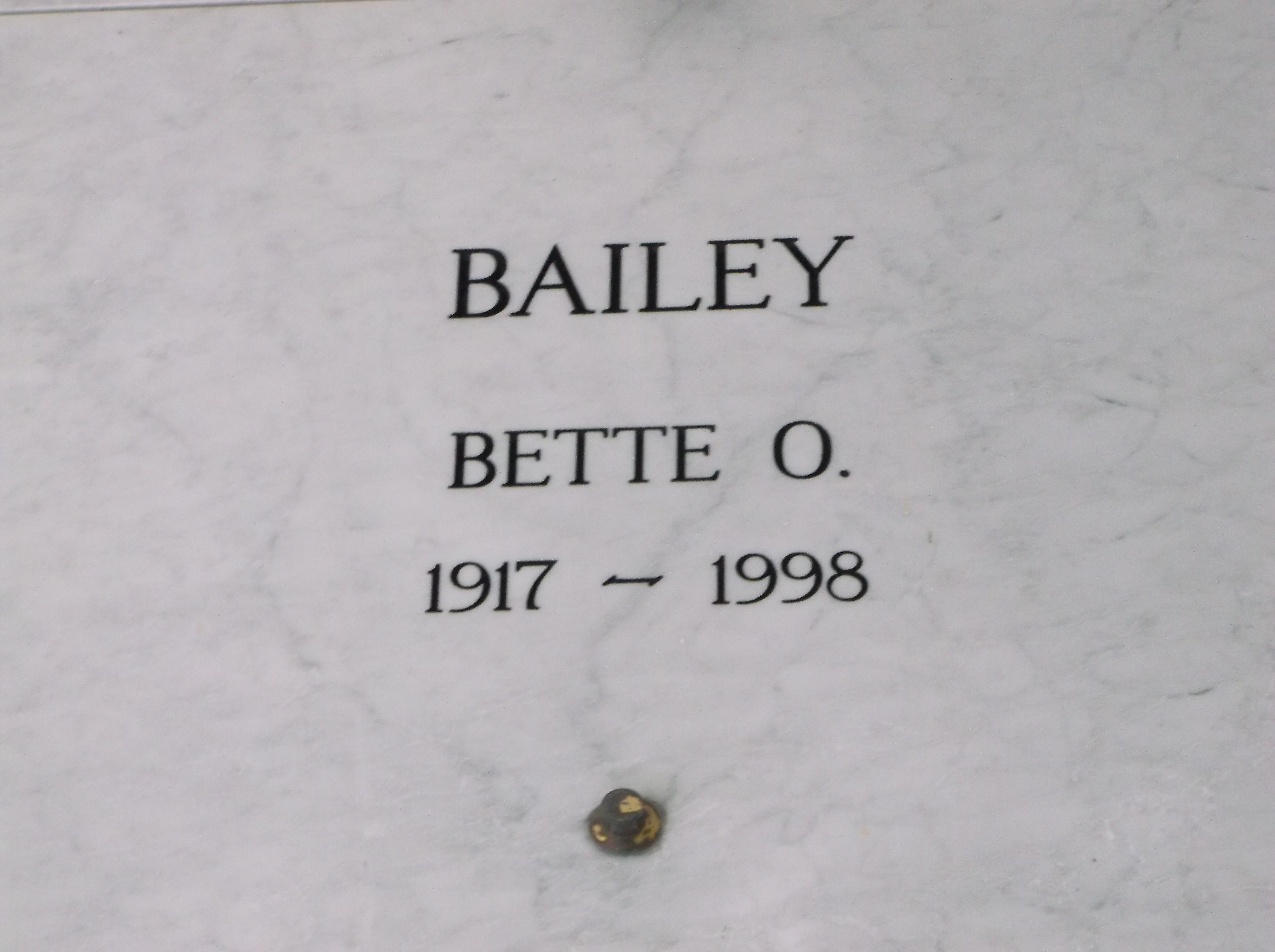 Bette O Bailey