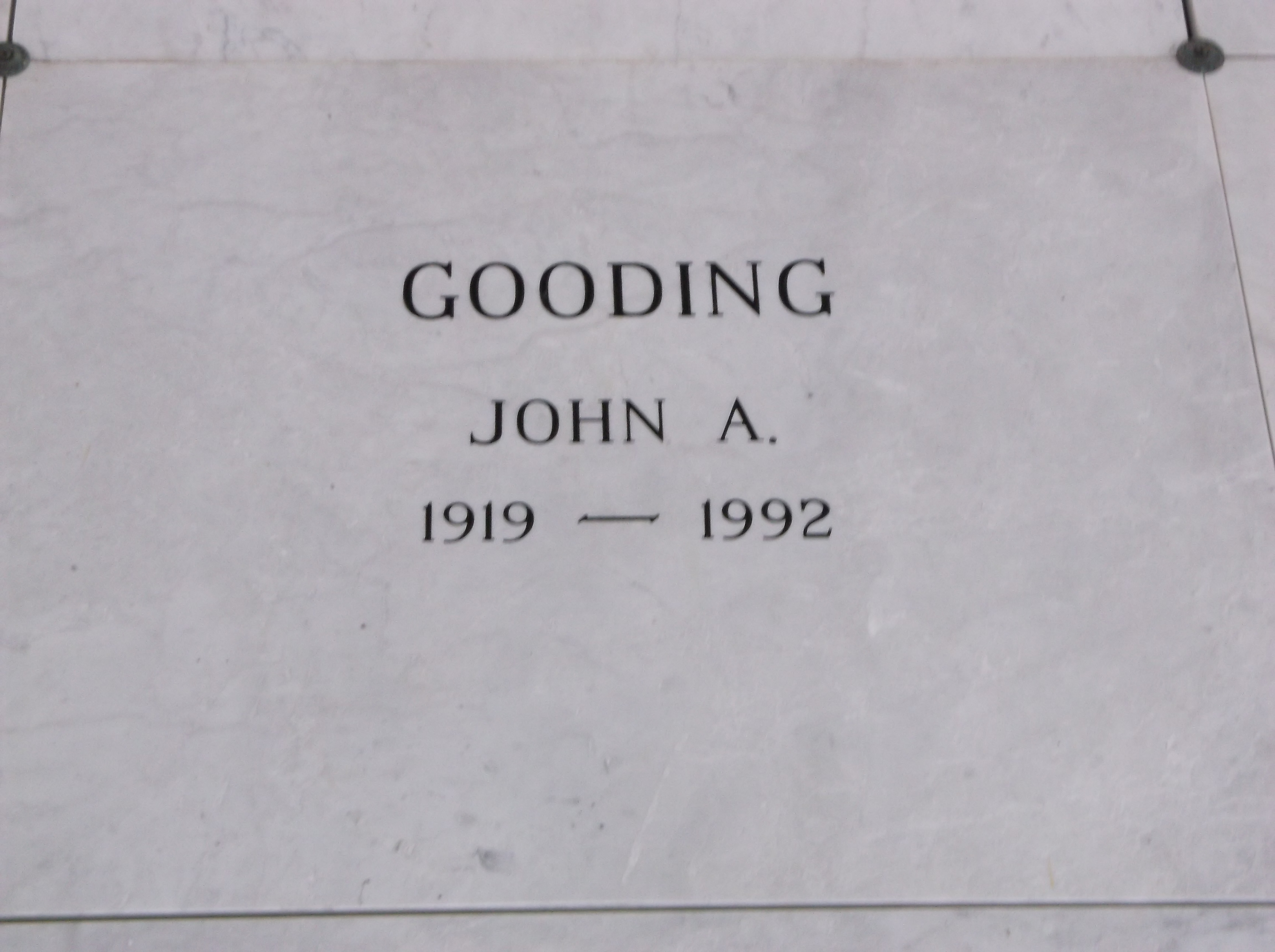 John A Gooding