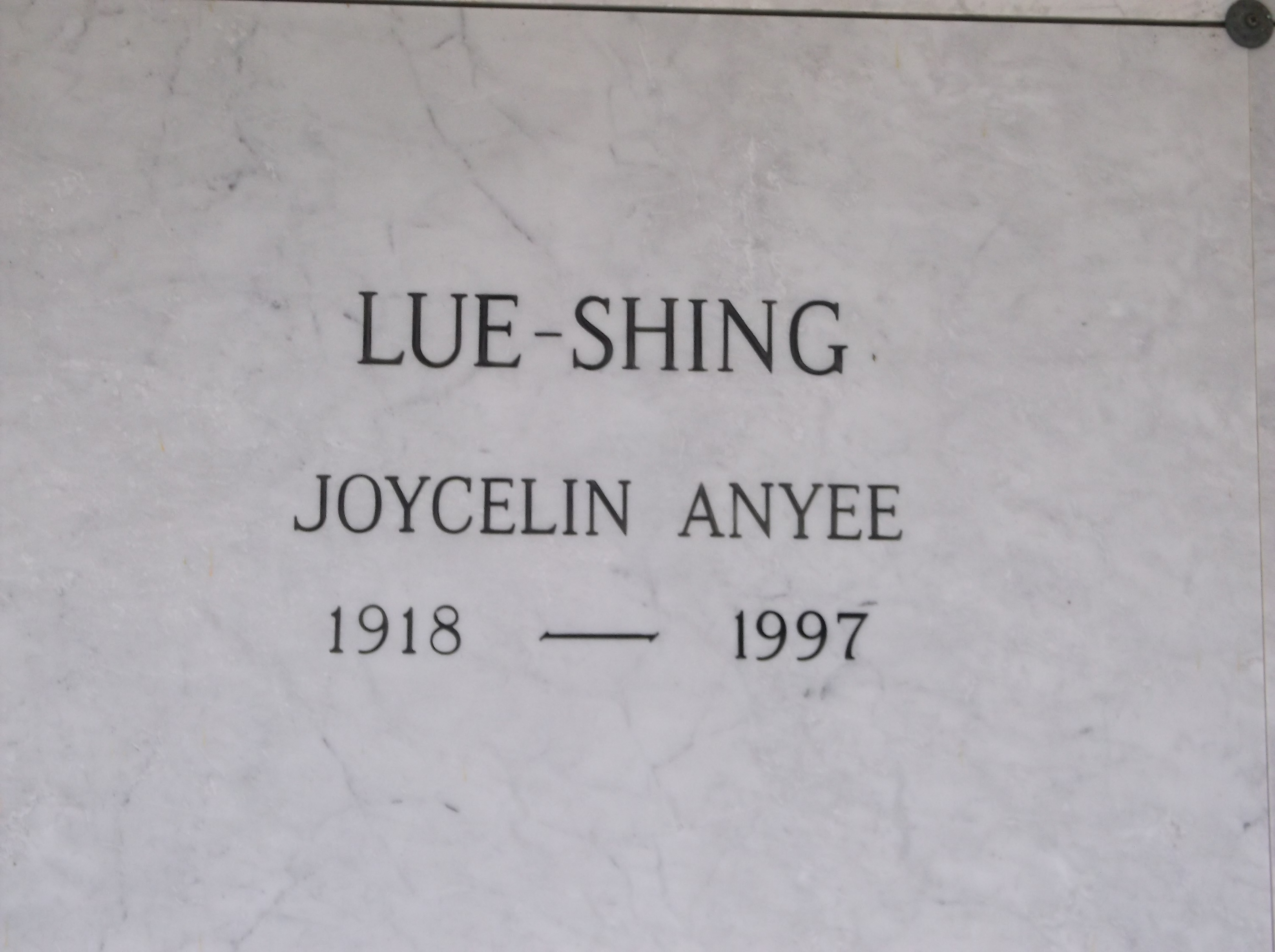 Jocelyn Anyee Lue-Shing