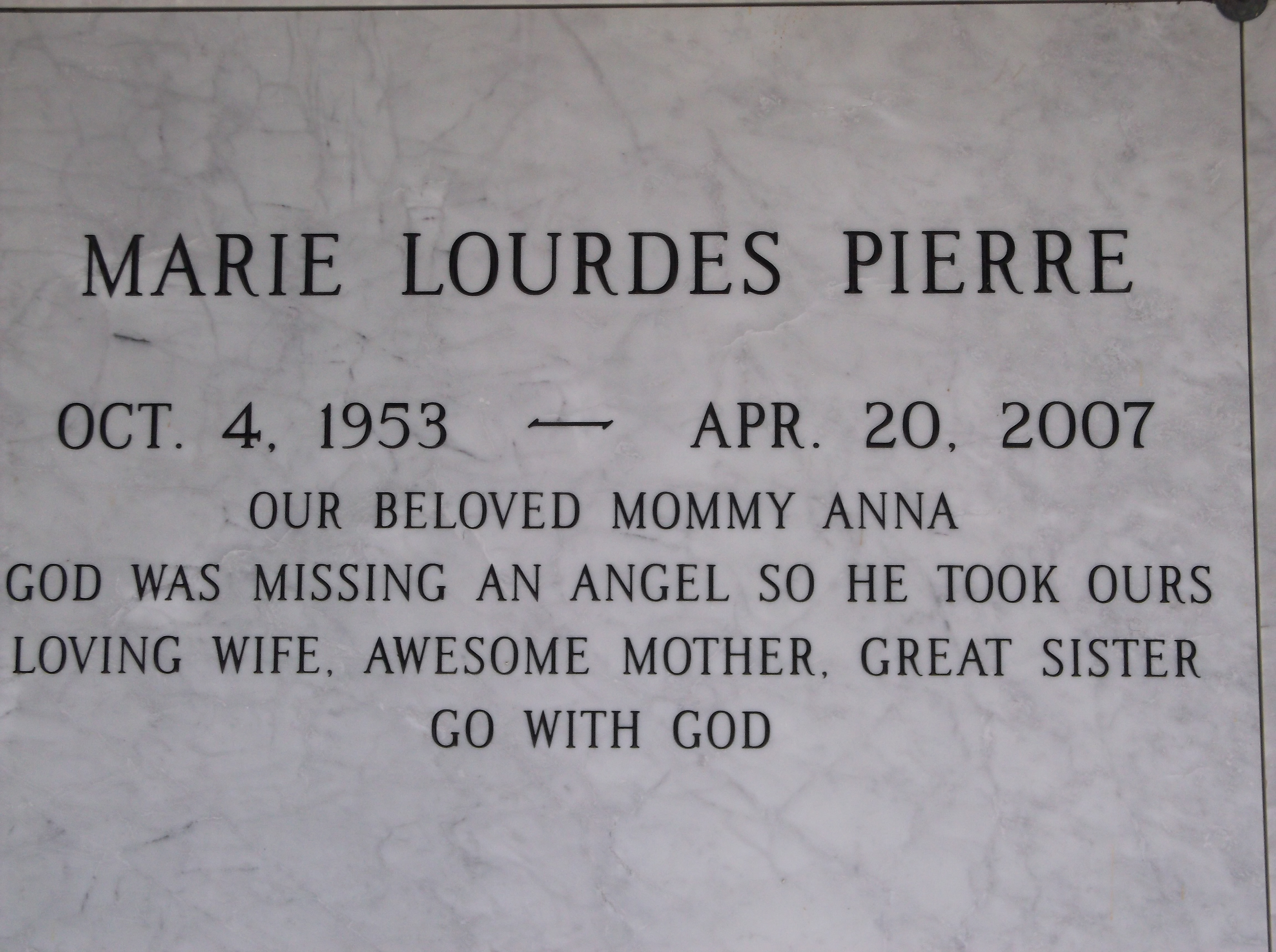 Marie Lourdes Pierre