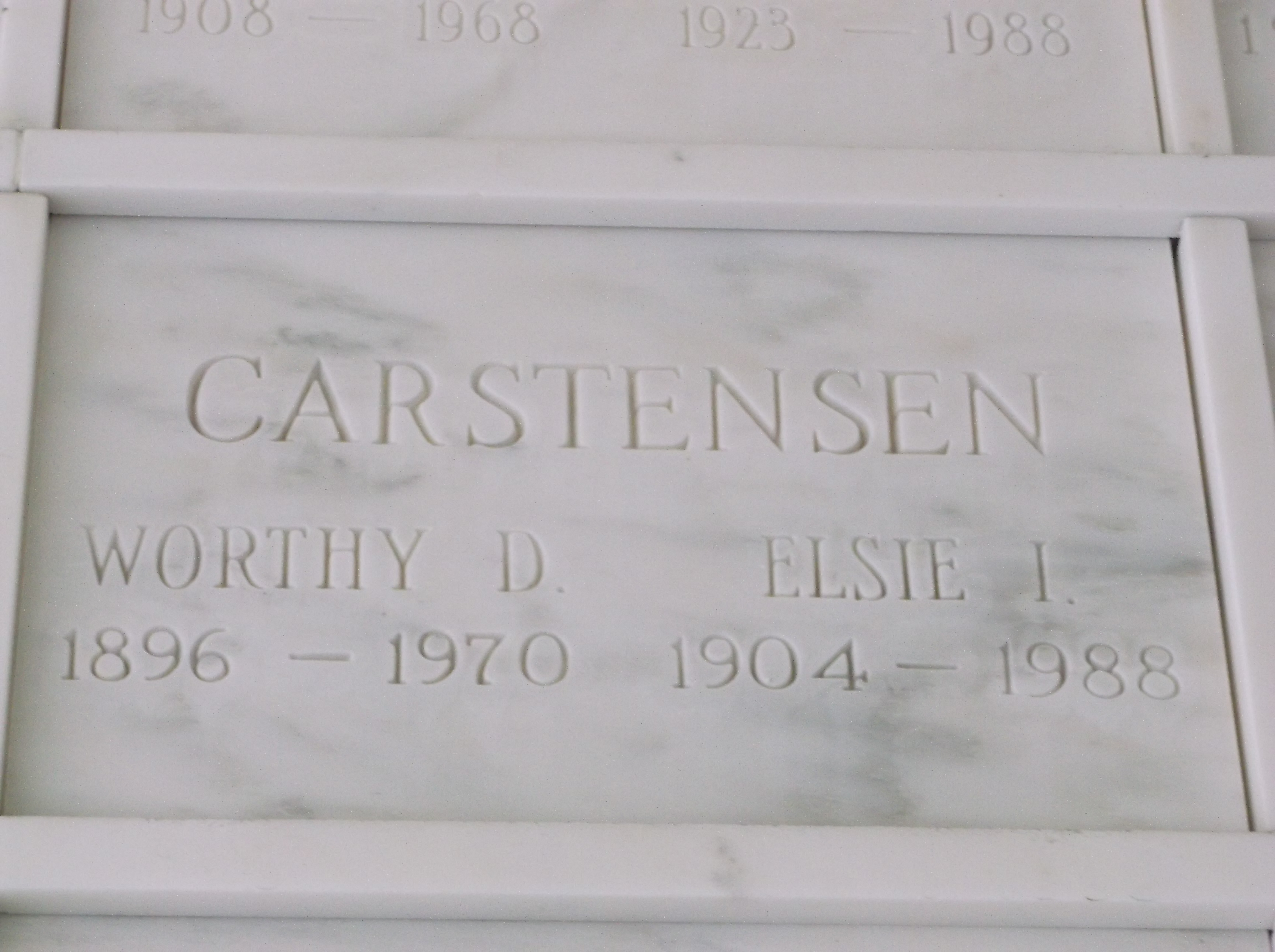 Worthy D Carstensen