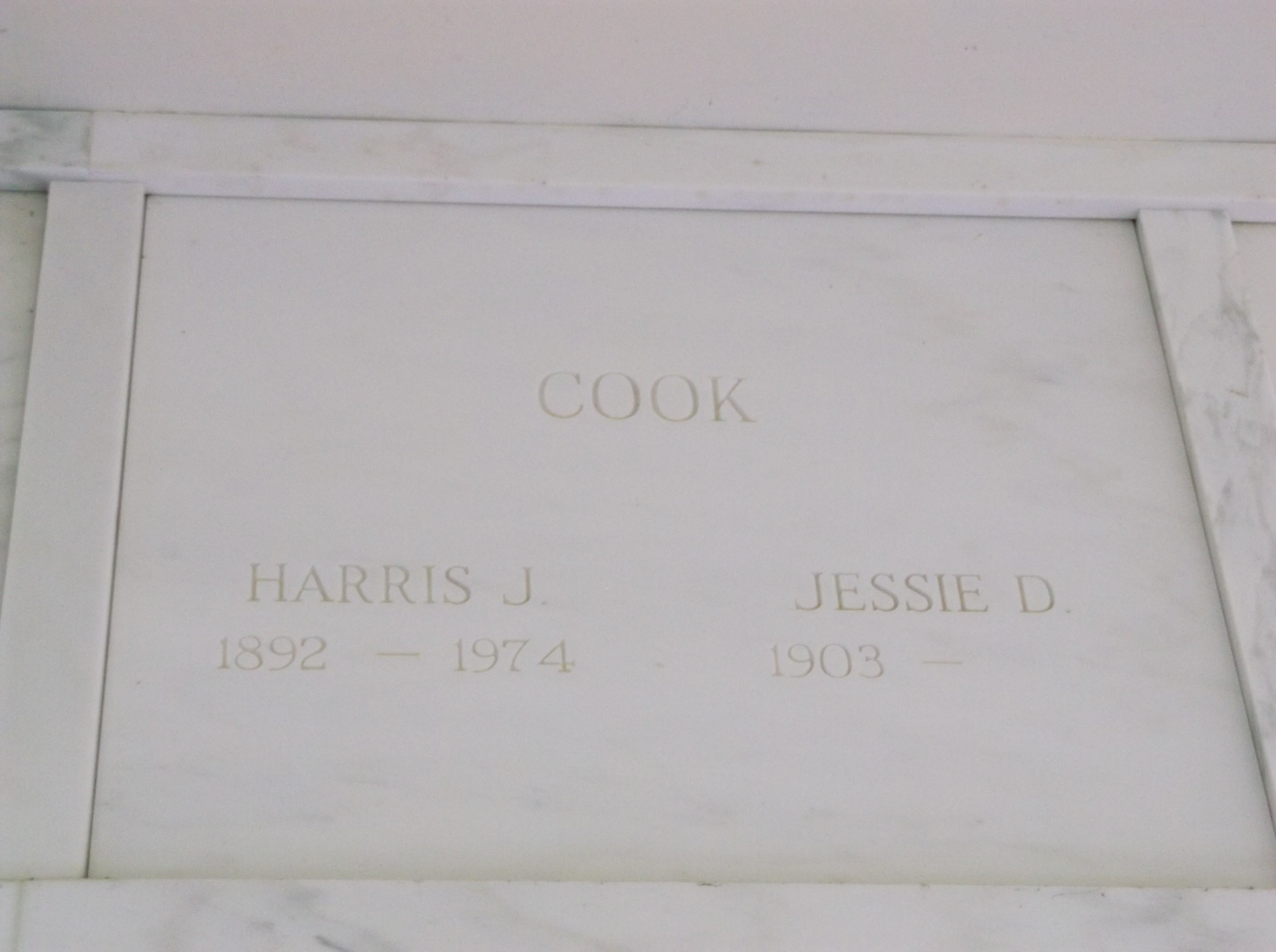 Jessie D Cook