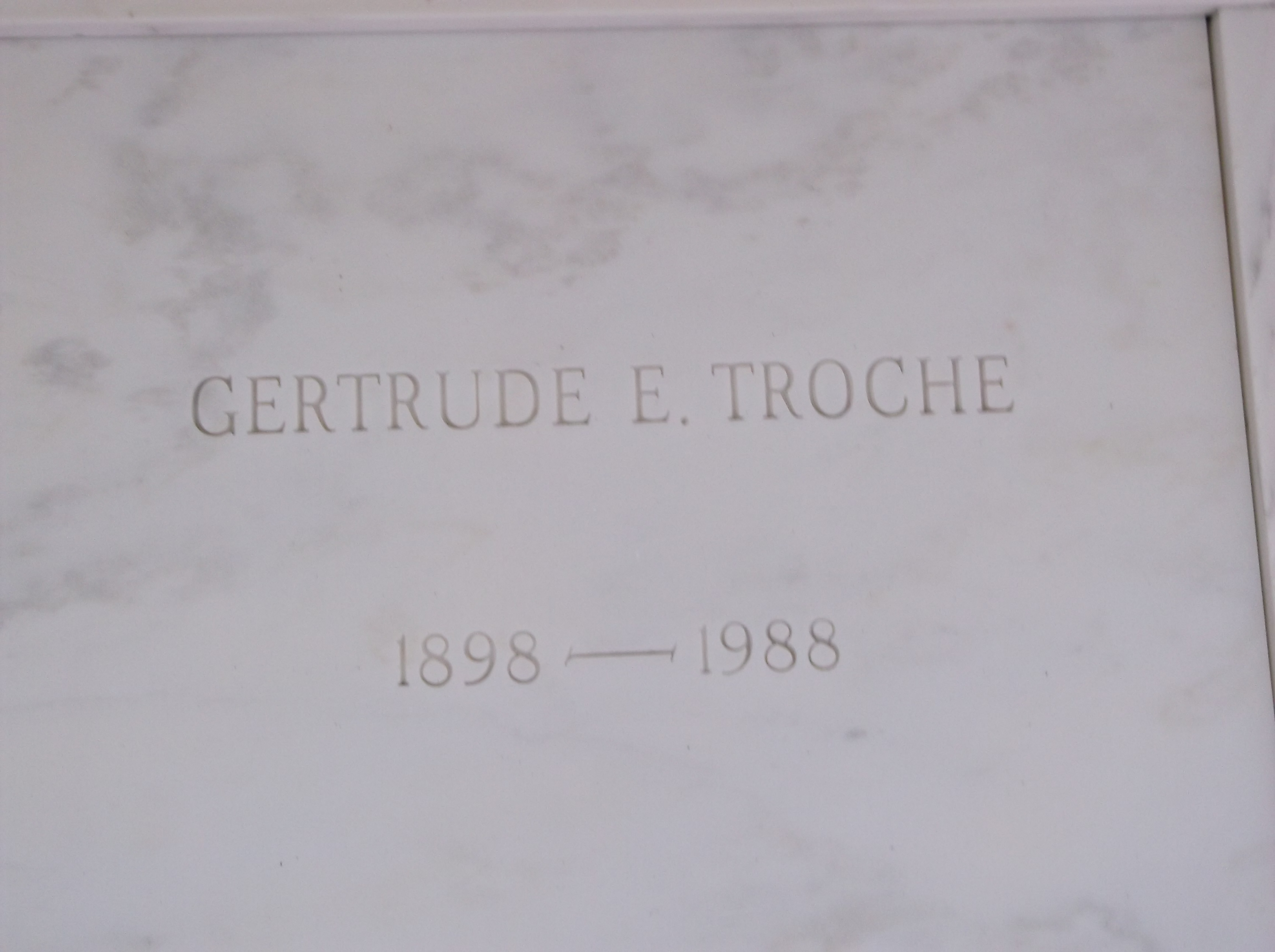 Gertrude E Troche