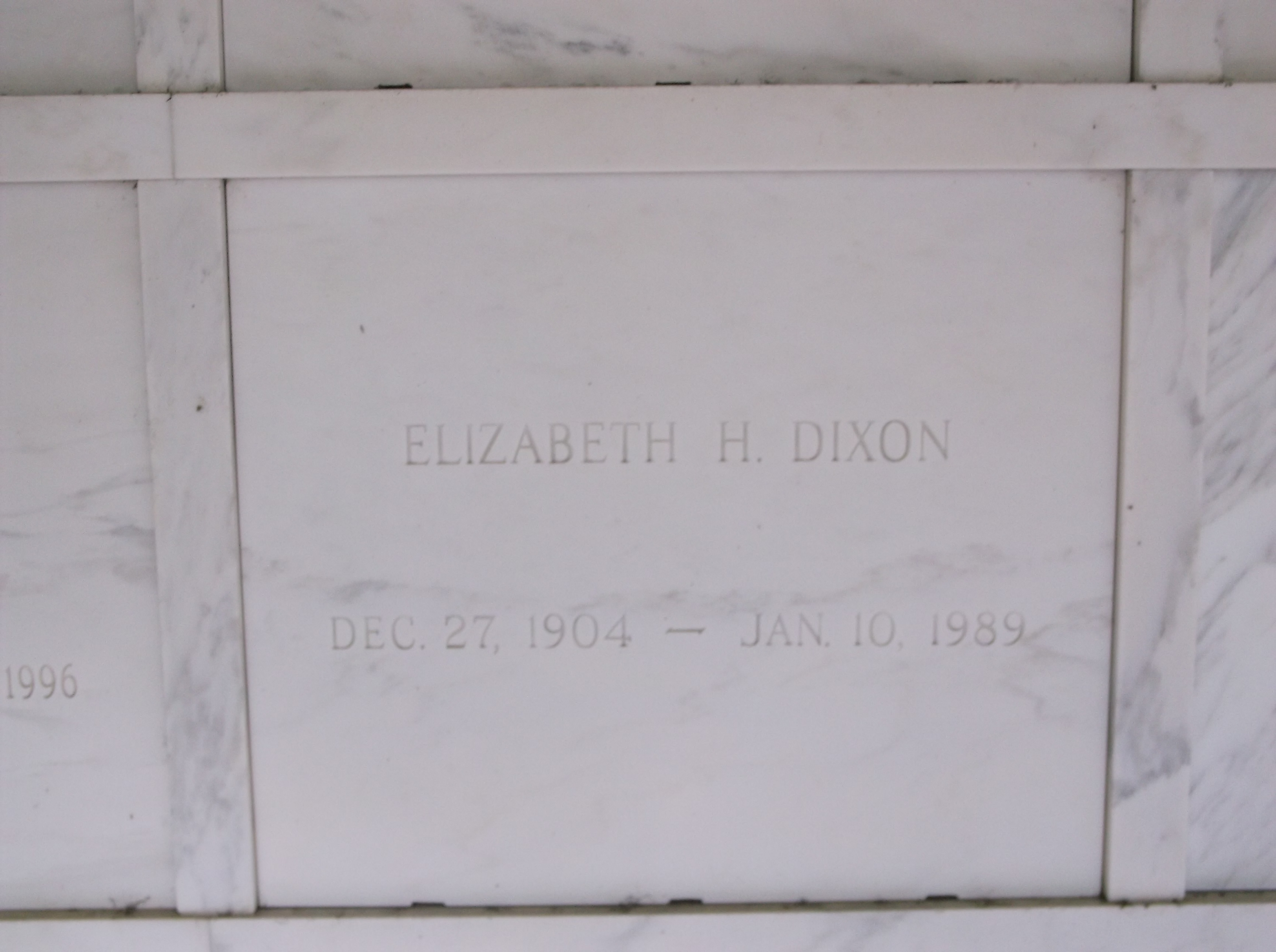 Elizabeth H Dixon