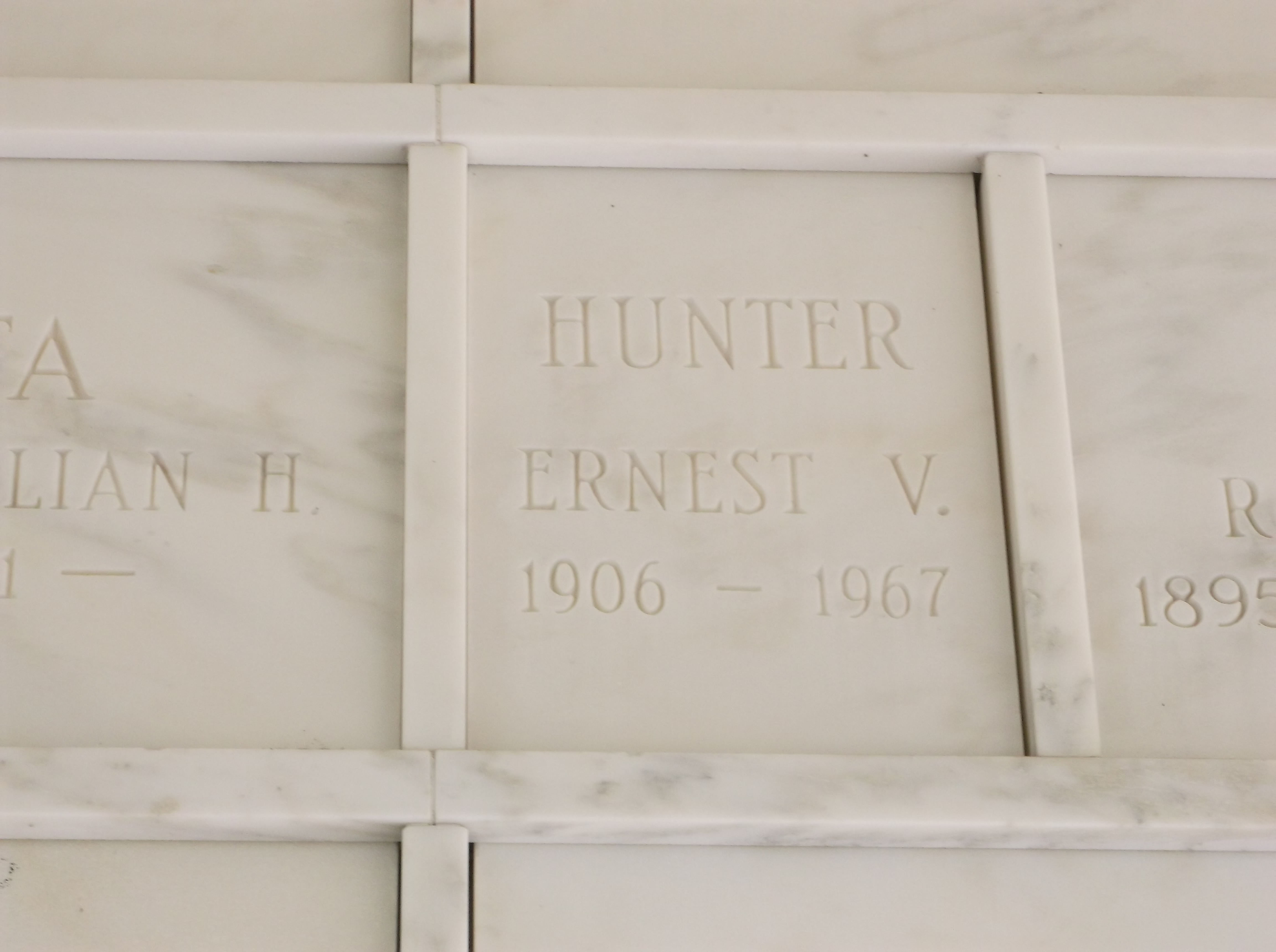 Ernest V Hunter