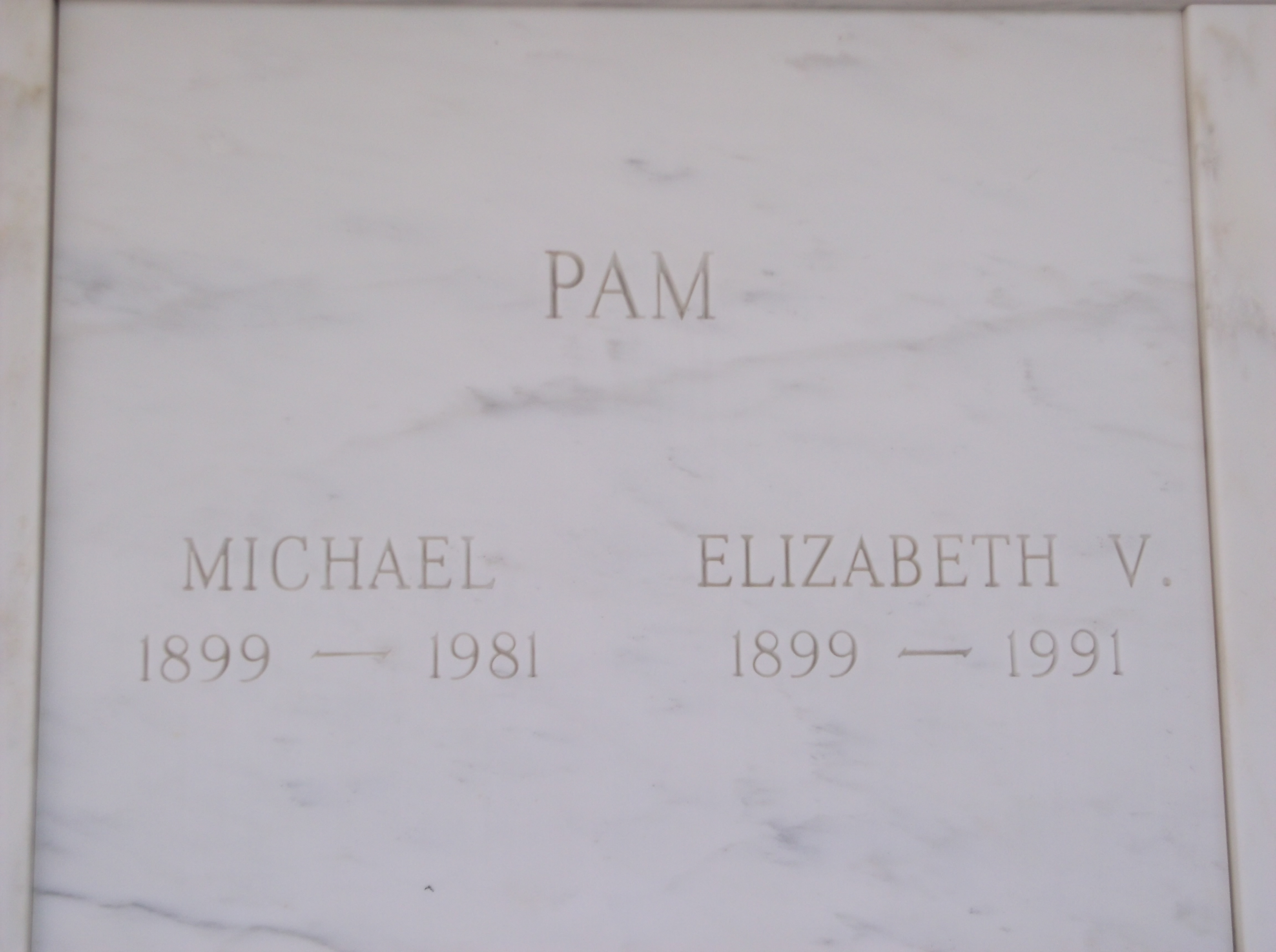 Elizabeth V Pam