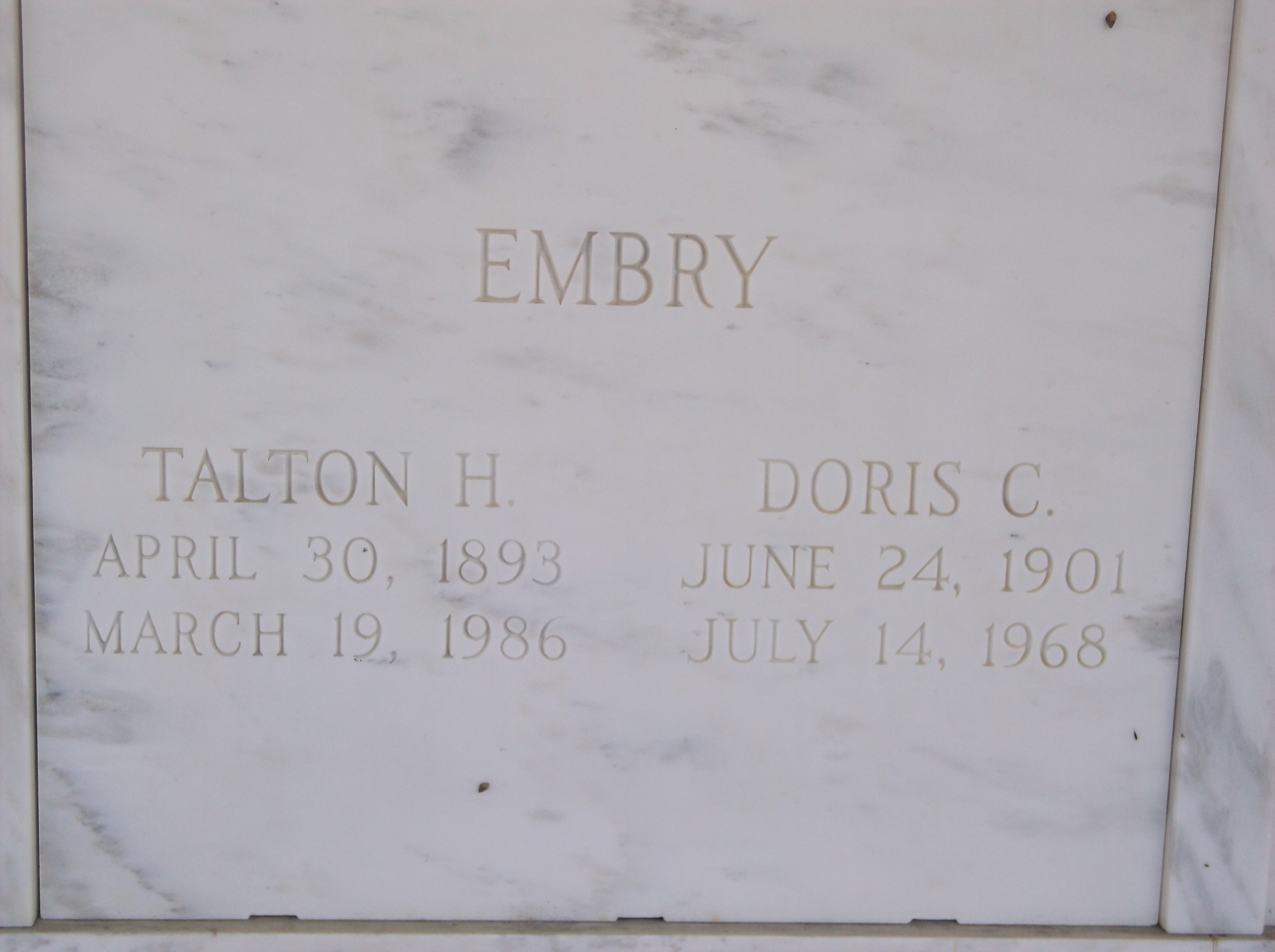 Doris C Embry