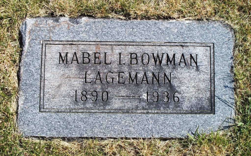 Mabel I Bowman Lagemann