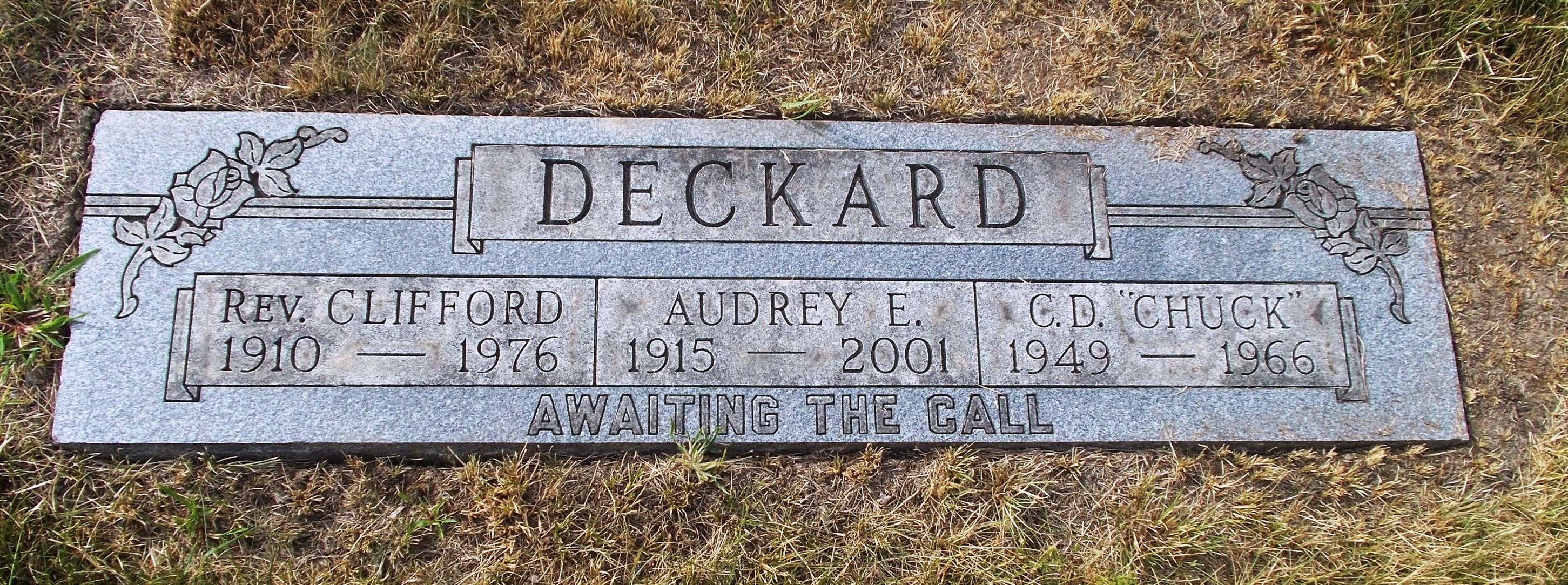 C D "Chuck" Deckard