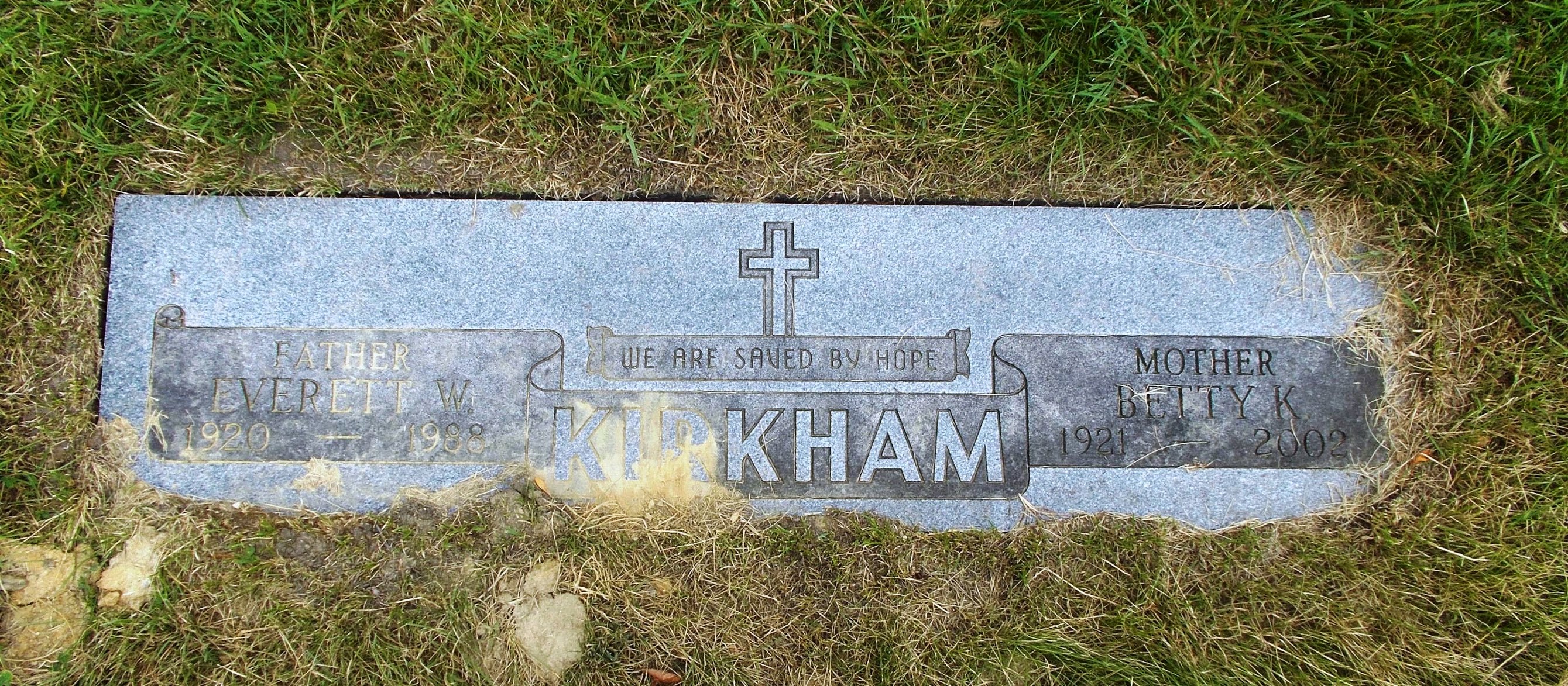 Betty K Kirkham