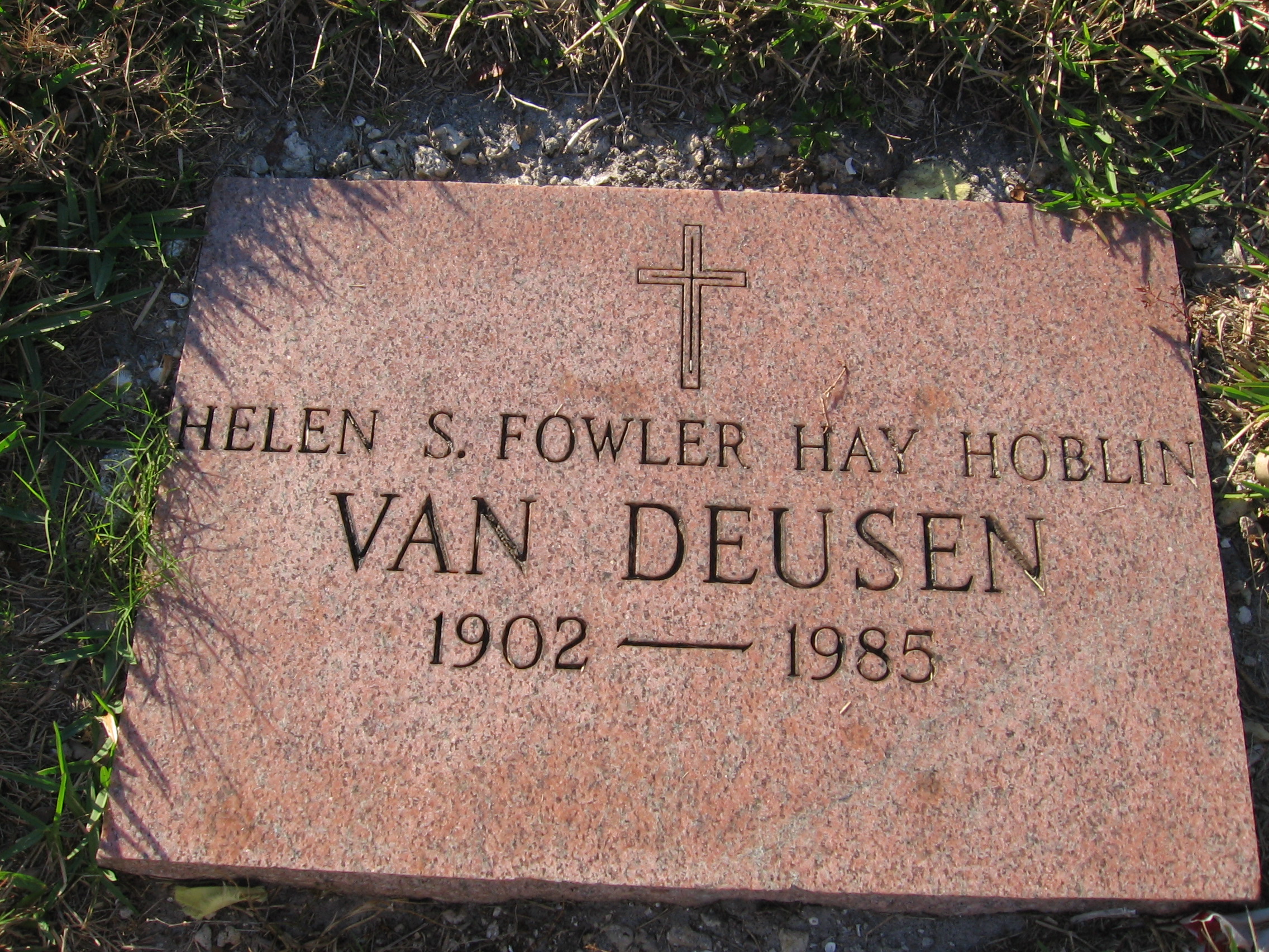 Helen S Fowler Hay Hoblin Van Duesen