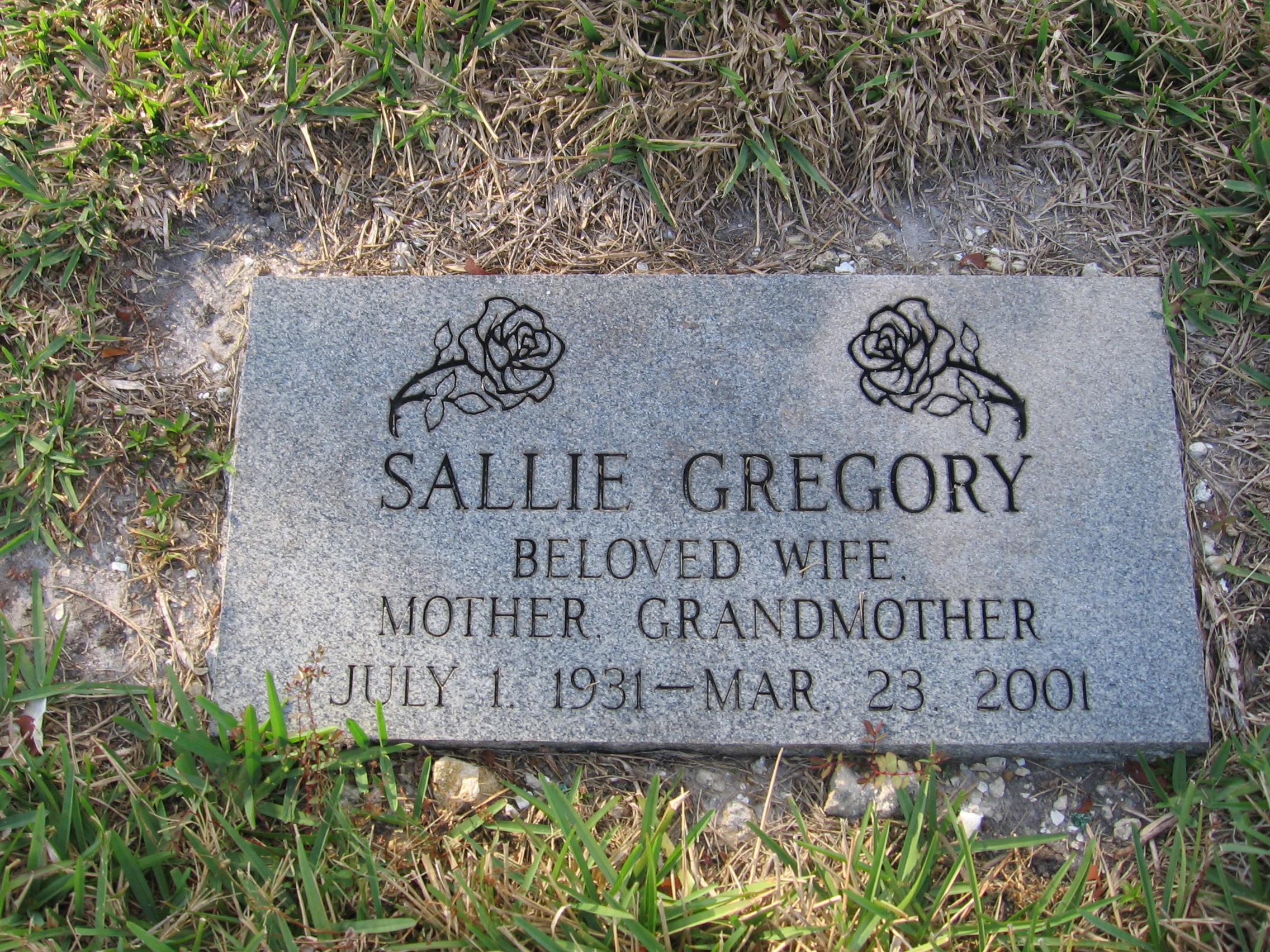 Sallie Gregory Sallie Gregory