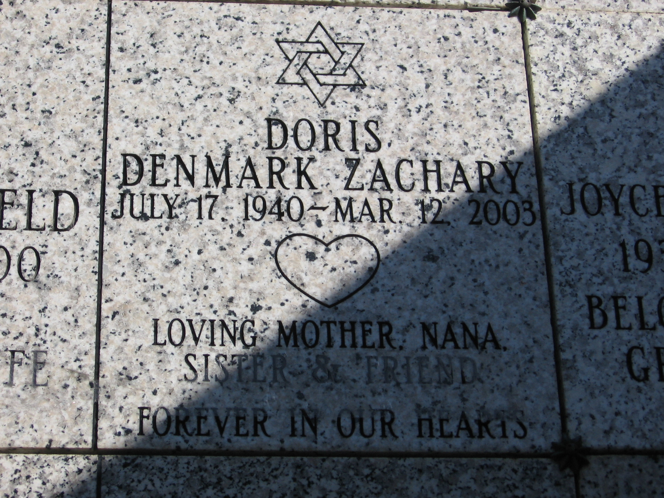 Doris Denmark Zachary